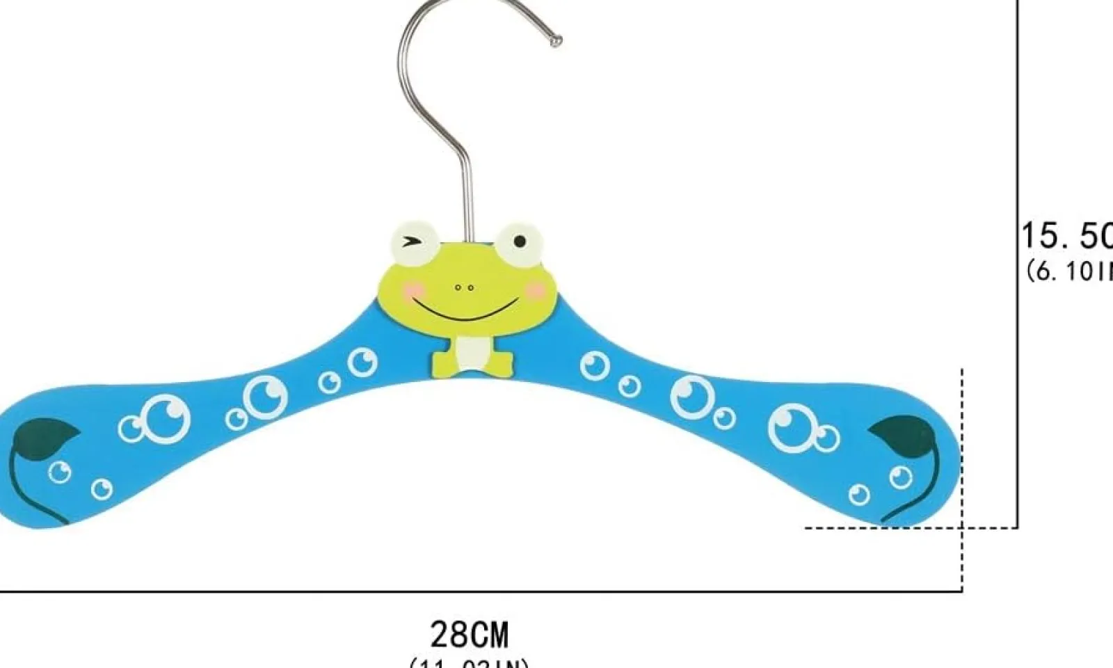 Little Helper Clothes Rail & Dressing Up Rails | Kids Clothes Rail | Children's Wooden Hangers | Toddler Hangers | Cute Animals | Pack of 12 | Various