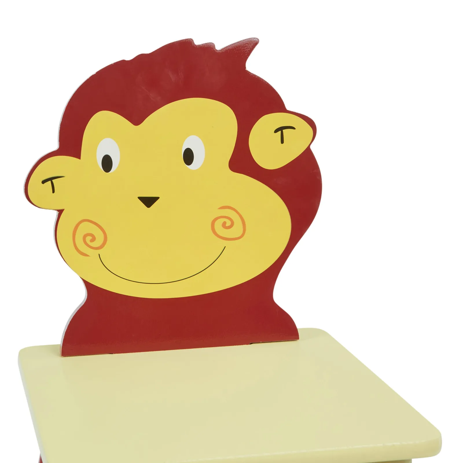 Little Helper Table & Chairs (wooden) | Childrens Wooden Table and 2 Chairs | Monkey & Lion Jungle theme | 3 Years +