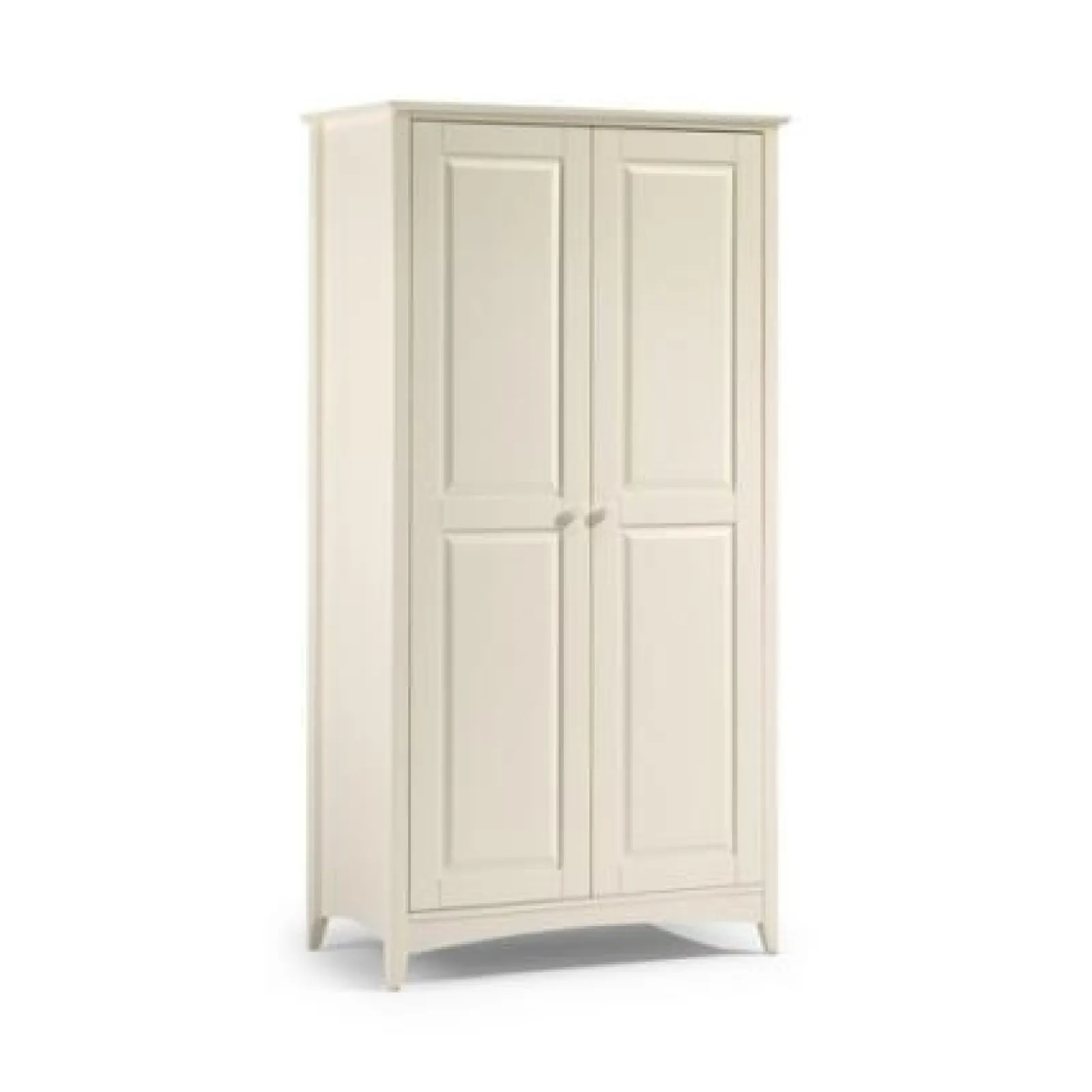 Little Helper Nursery Wardrobes | Classic Shaker Style Solid Pine 2 Door Nursery Wardrobe | Ivory White