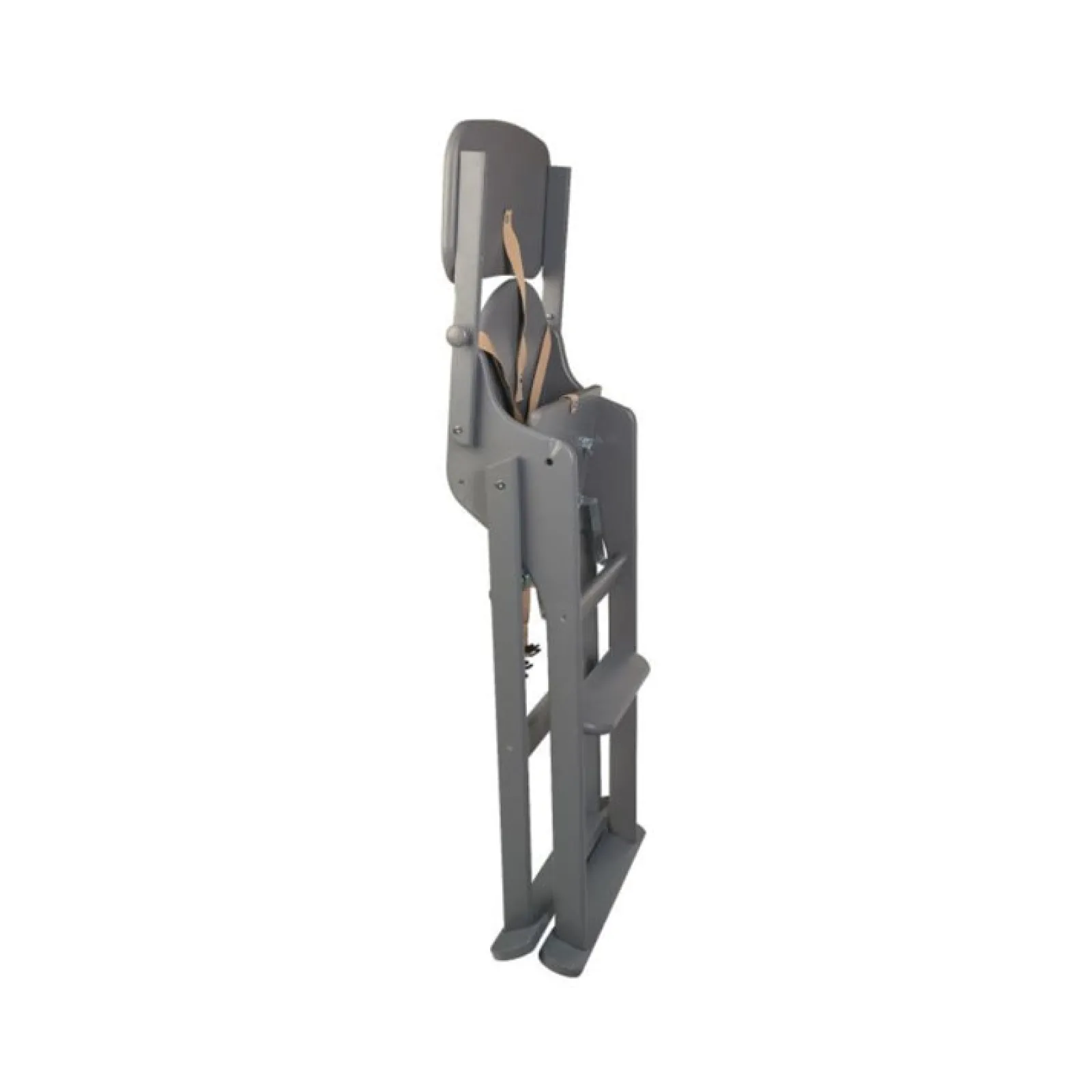 Little Helper High Chairs (wooden) | Classic Solid Eco Wood Space Saving | Easy Folding Highchair | 5 Point Harness | Dove Grey