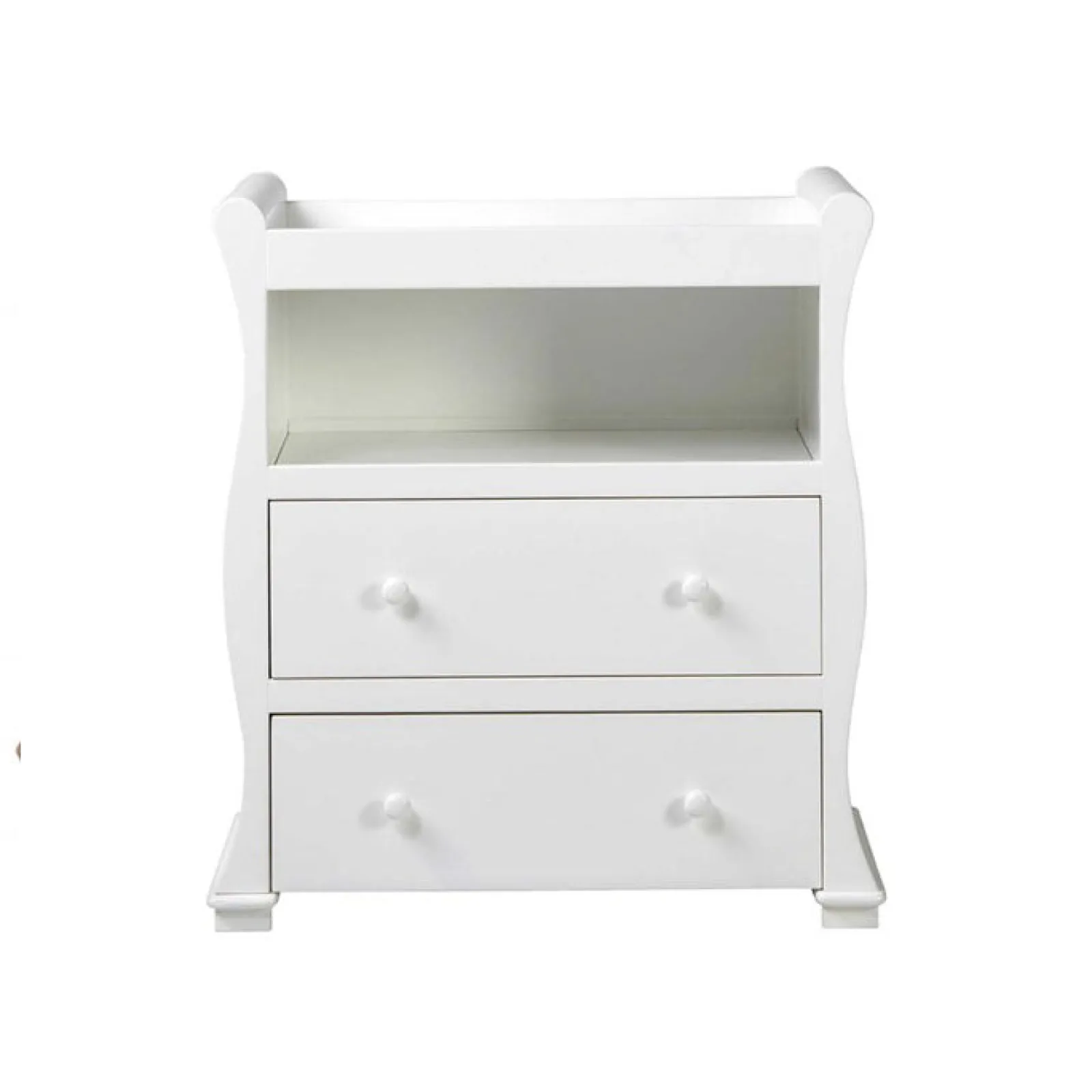 Little Helper Changing Units & Changing Tables & Dressers | Cocoon Wooden Chest of Drawers | Baby Changing Unit with Draws | Crisp White
