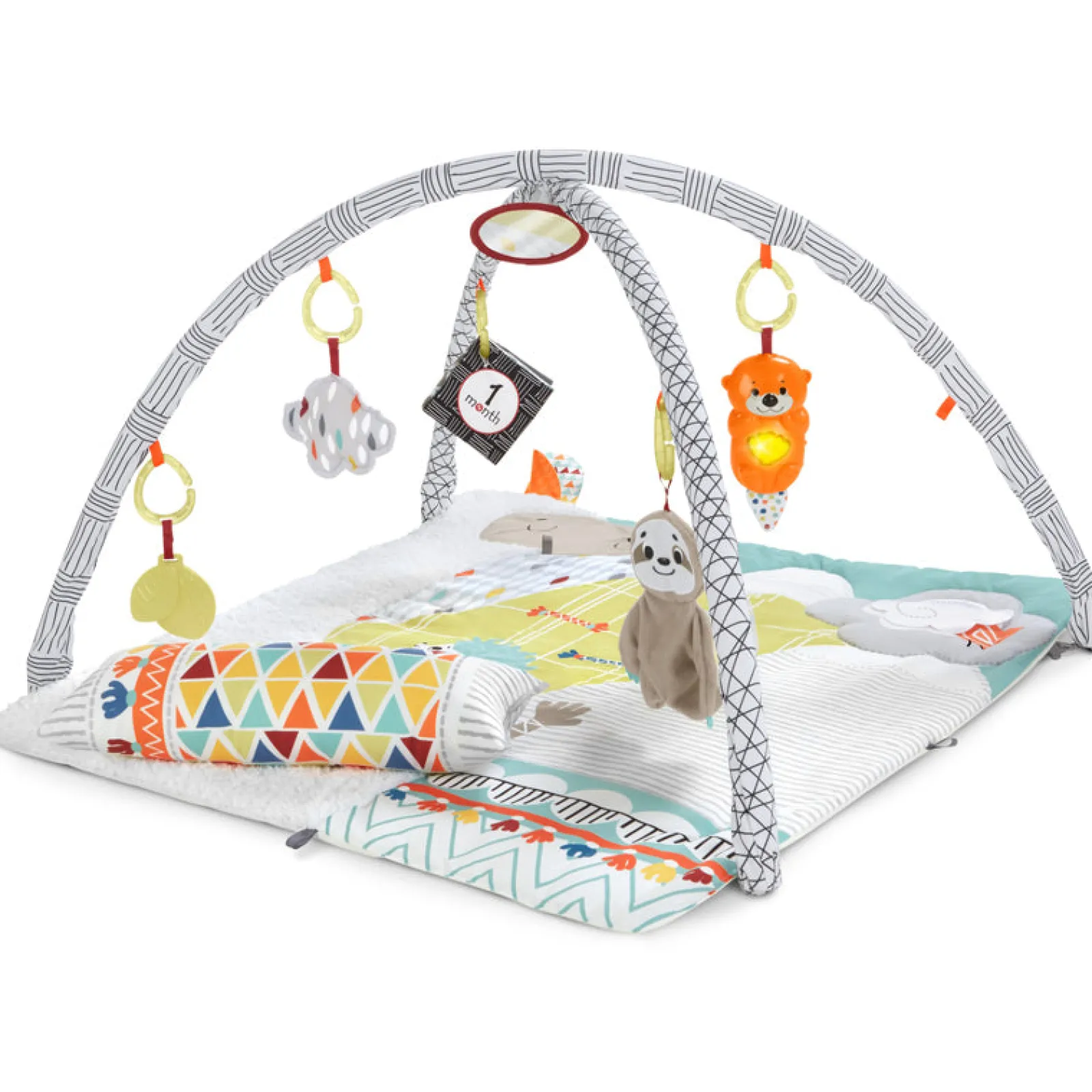 Little Helper Baby Play Gyms & Tummy Time & Activity Centres | Countryside Clouds | Deluxe & Plush Sensory Baby Play Mat | Baby Gym