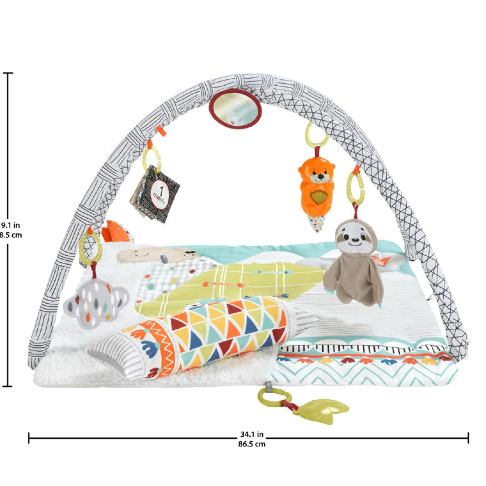 Little Helper Baby Play Gyms & Tummy Time & Activity Centres | Countryside Clouds | Deluxe & Plush Sensory Baby Play Mat | Baby Gym