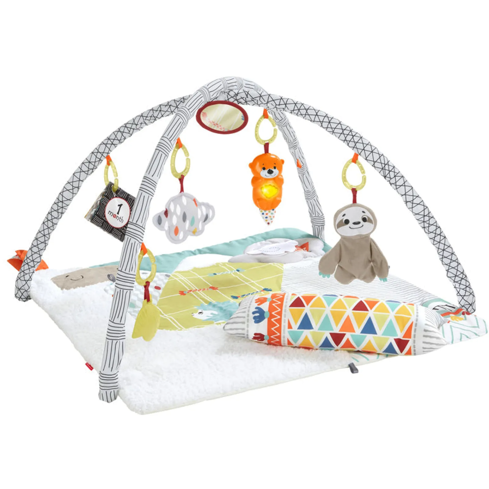 Little Helper Baby Play Gyms & Tummy Time & Activity Centres | Countryside Clouds | Deluxe & Plush Sensory Baby Play Mat | Baby Gym