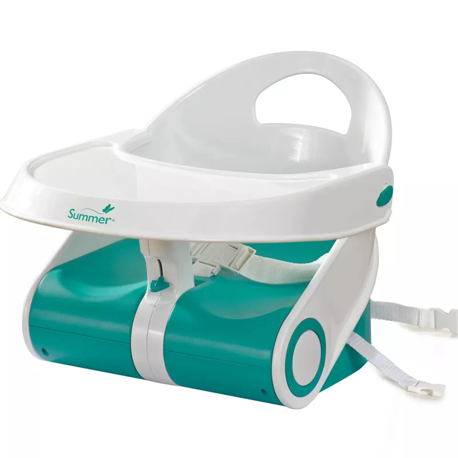 Little Helper Booster Seats & Support Seats | Deluxe Comfort Portable & Folding Baby-to-Toddler Booster Seat | Portable High Chair | Teal & White