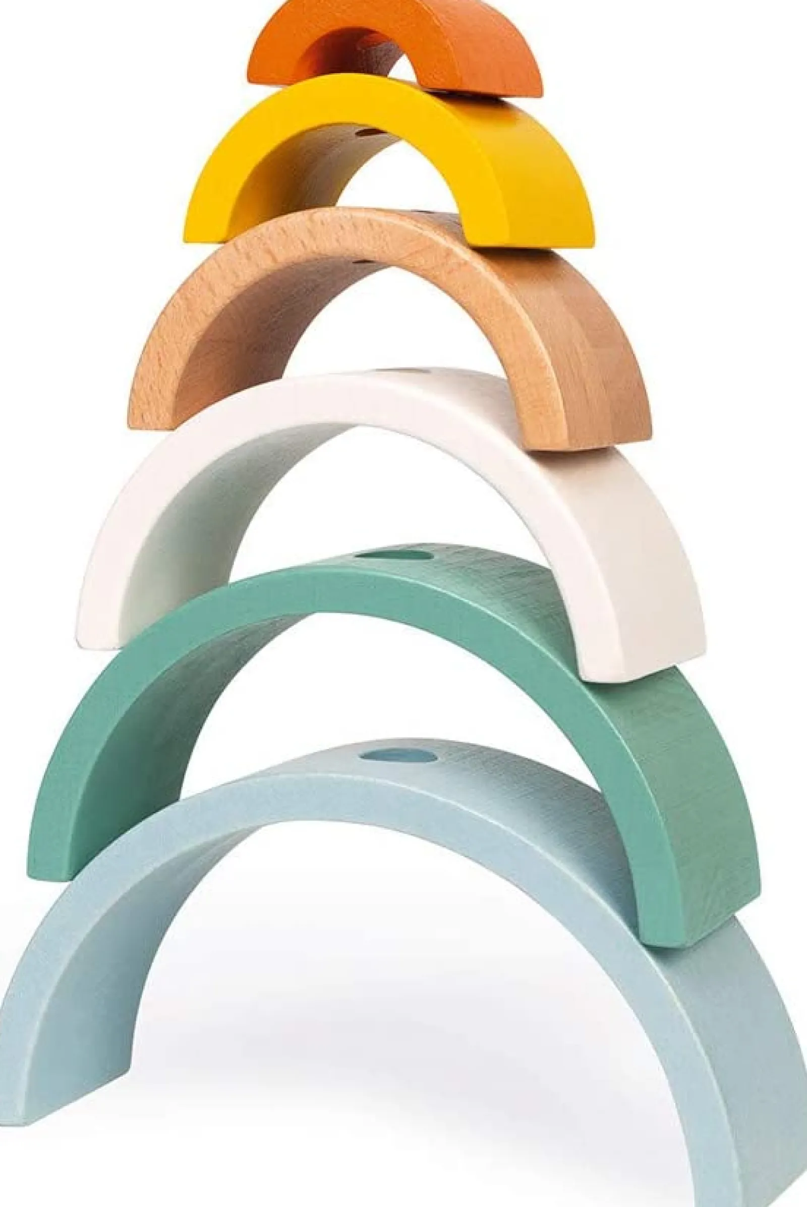 Little Helper Wooden Toys & Educational Toys | Deluxe Eco-Toy | 2-in-1 Rainbow Pull Along Toy & Puzzle | Hand Crafted Wooden Toy | 18m+
