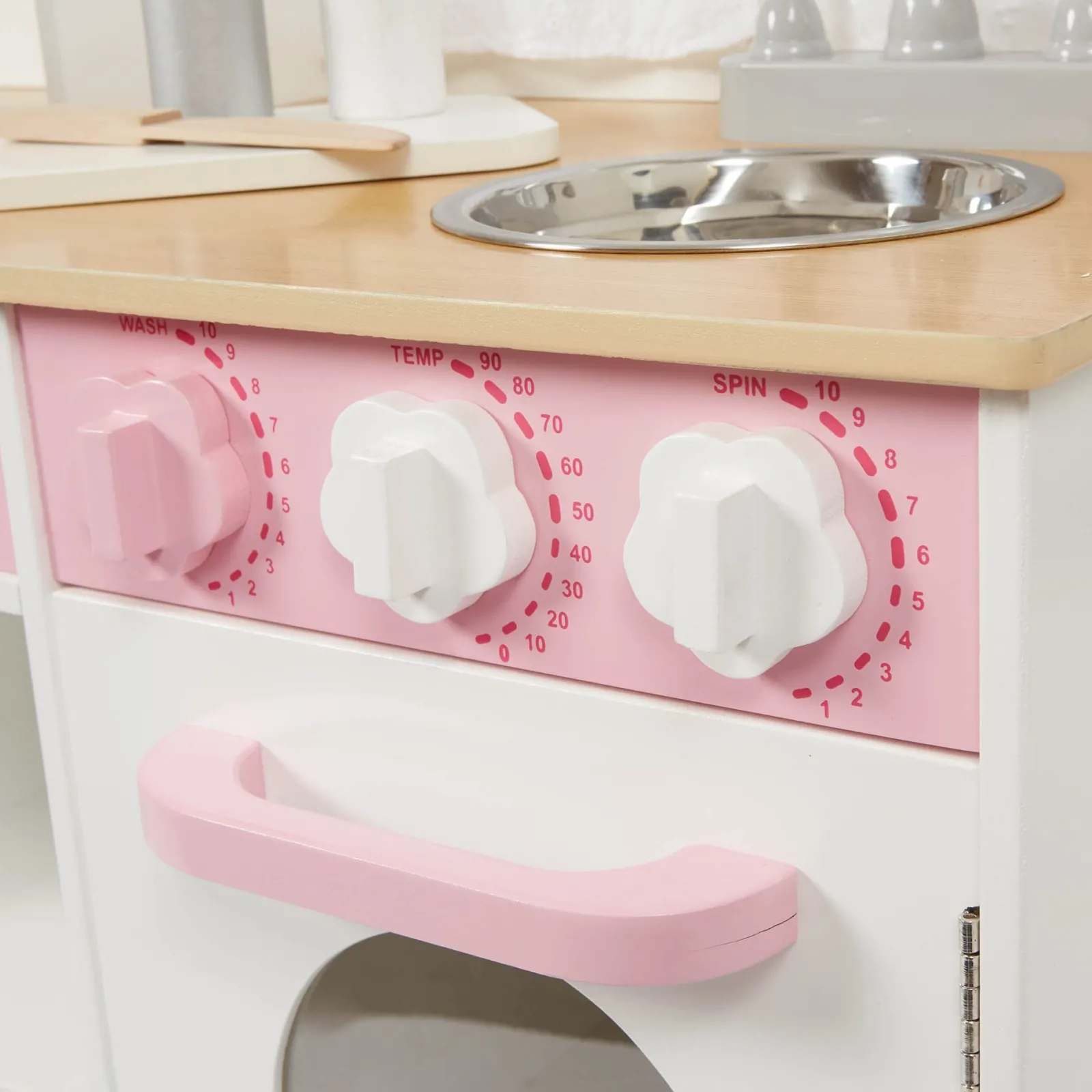 Little Helper Toy Kitchens | Role Play Toys & Pretend Play | Deluxe Montessori Country Toy Kitchen | Wooden Toy Kitchen with Accessories | 3 Years+