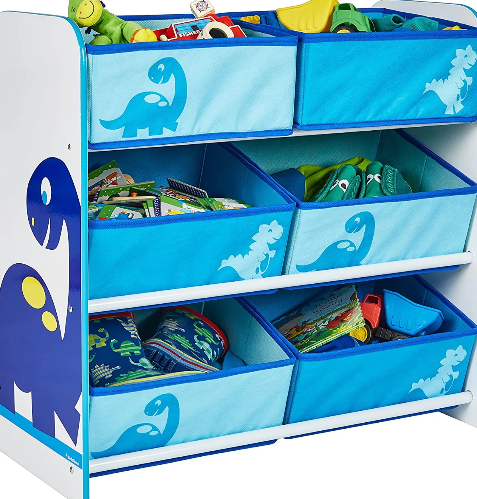 Little Helper Toy Storage Units | Toy Storage Units | Diddi Dino Kids Toy Storage Unit | 6 Bin Storage | Kids Storage Unit
