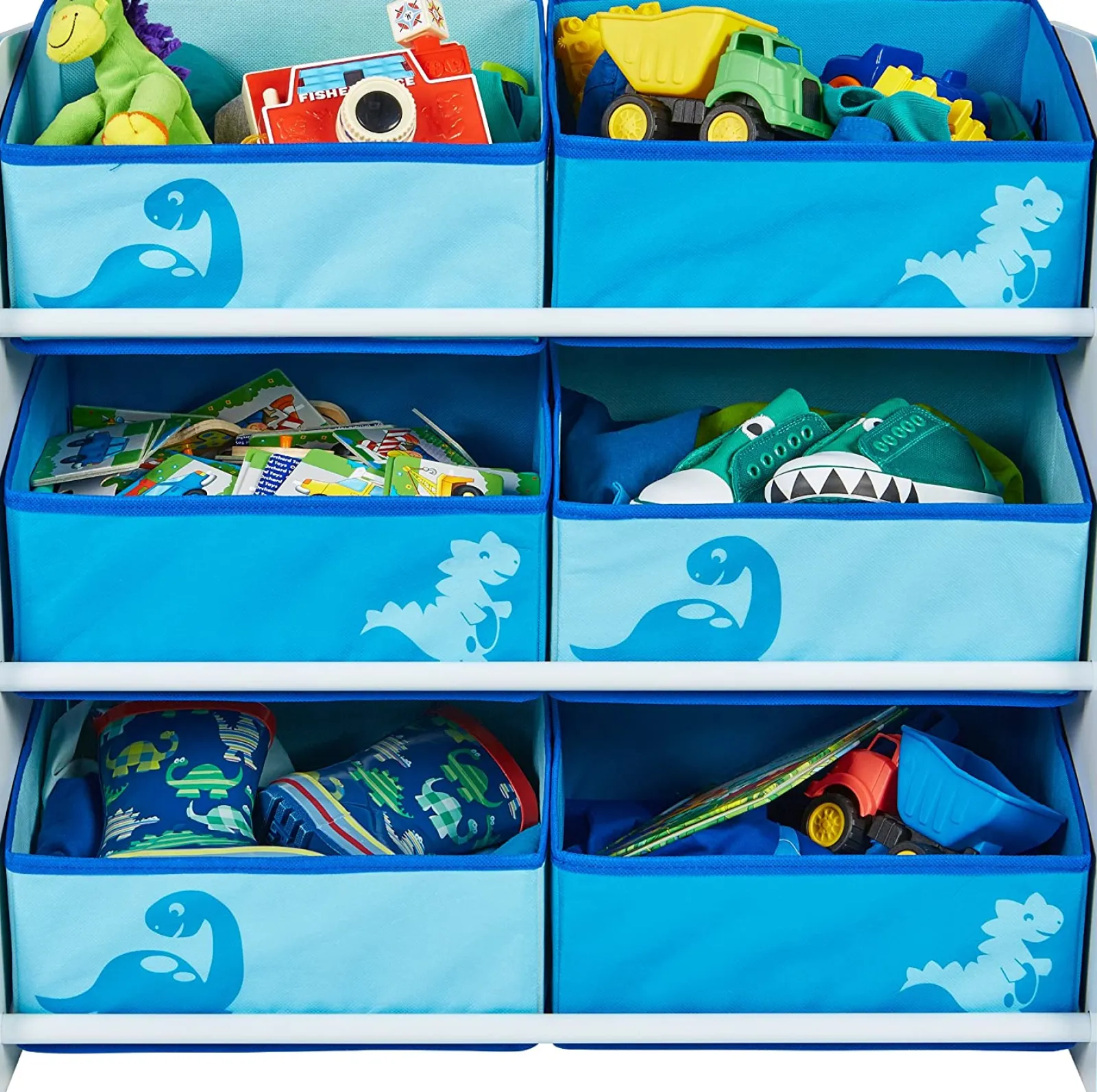Little Helper Toy Storage Units | Toy Storage Units | Diddi Dino Kids Toy Storage Unit | 6 Bin Storage | Kids Storage Unit