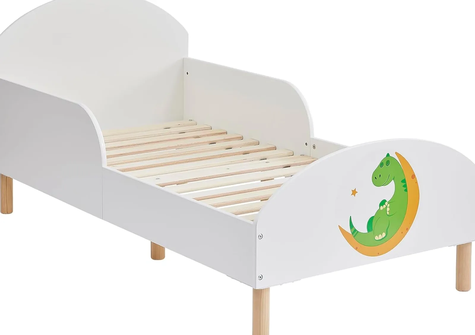 Little Helper Toddler Beds & Childrens Single Beds | Dinosaur Children's Bed with Side Protectors | Toddler Bed | 18m - 5 Years