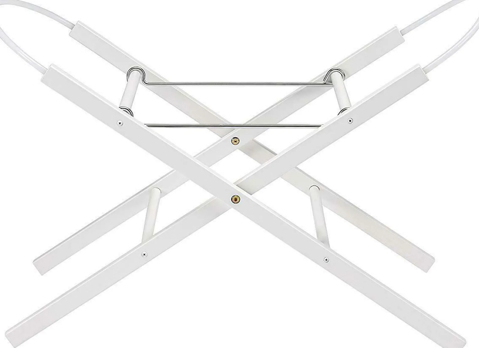 Little Helper Moses Baskets & Stands | East Coast Buttercup Eco-Conscious Wooden Moses Basket Stand | Pearl White