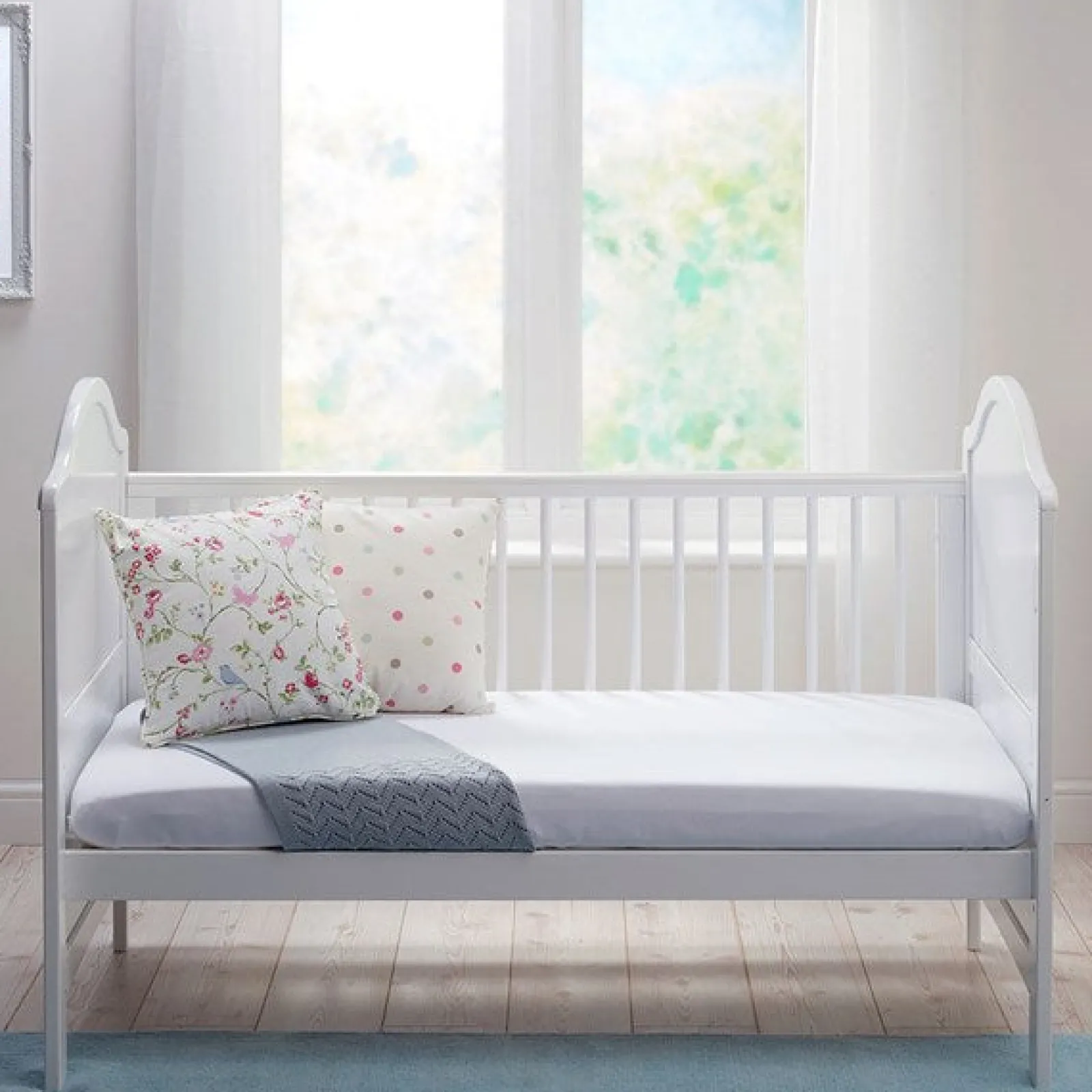 Little Helper Toddler Beds & Childrens Single Beds | Cot Beds | Eco-Conscious 3-in-1 Cot Bed | Toddler Bed | Day Bed | White | Eclipse Collection