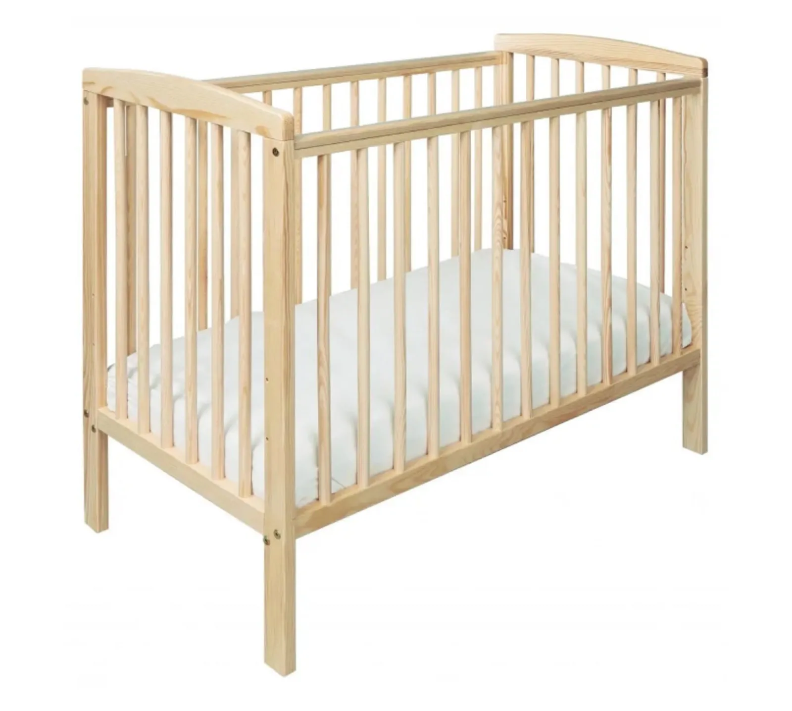 Little Helper Cots | Eco-Conscious Kozie Cot | Space Saving Baby Cot | With Deluxe Foam Mattress Option | Solid Pine