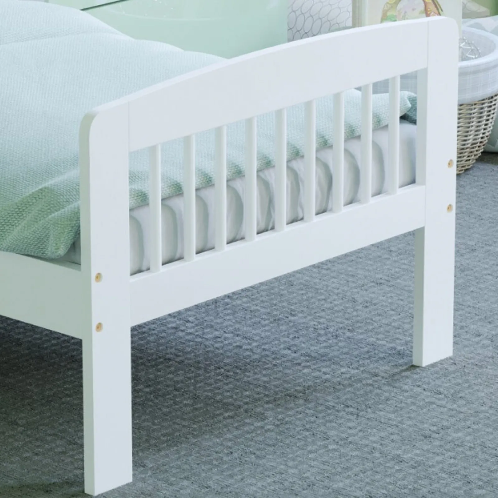 Little Helper Toddler Beds & Childrens Single Beds | Eco-conscious Solid Pine Wooden Toddler Bed | Beds for Toddlers | Kids Single Bed
