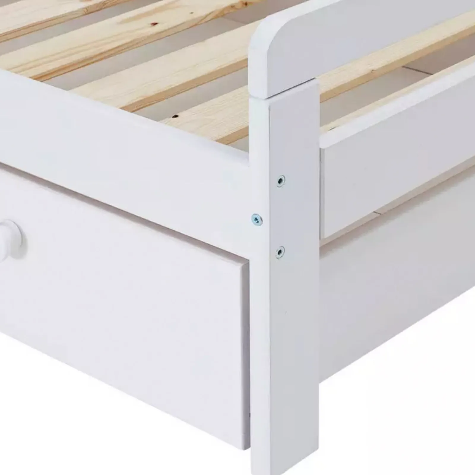 Little Helper Toddler Beds & Childrens Single Beds | Eco-conscious Solid Wood Toddler Bed with Underbed Storage Drawer | Beds for Toddlers | Kids Single Bed