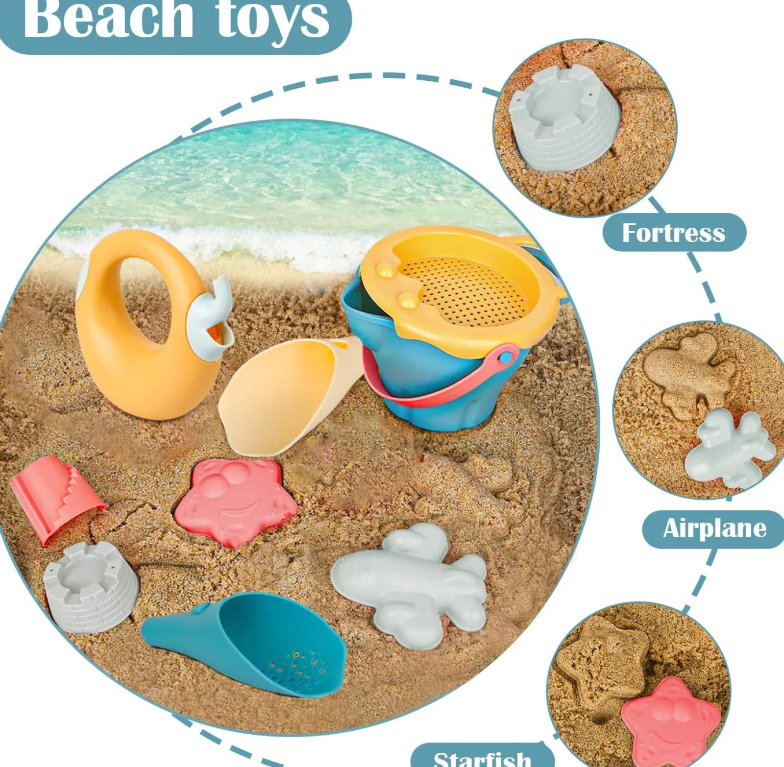 Little Helper Sand & Water Table & Sandpits & Mud Kitchens | Eco-Friendly High Quality Bucket & Spade Set | Outdoor Kids Toys for Sand Pit | 3 years+