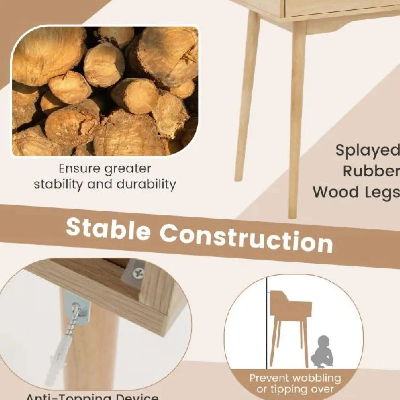 Little Helper Table & Chairs (wooden) | Ergonomic Wooden Homework Hutch Desk | Storage | Older Children & Adults | Natural