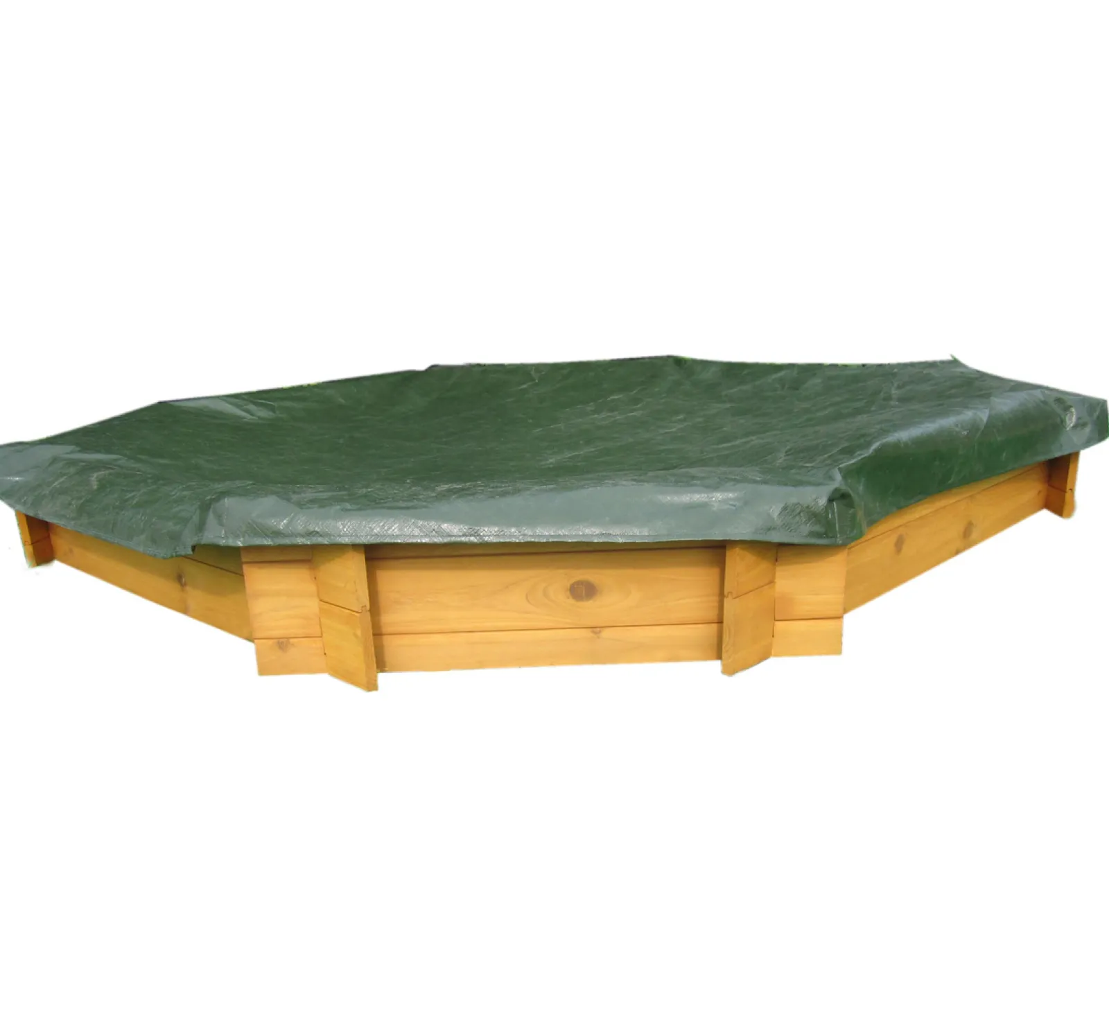 Little Helper Sand & Water Table & Sandpits & Mud Kitchens | Extra Large Heavy Duty Pre-treated Wooden Sandpit with Seats & Rain Cover | 1.8m diameter | 18m+