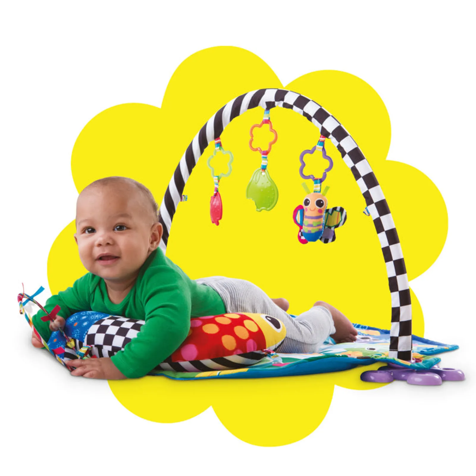 Little Helper Baby Play Gyms & Tummy Time & Activity Centres | Flutters & Fireflies | 3-in-1 Baby Activity Gym | Baby Play Mat | Baby Gym