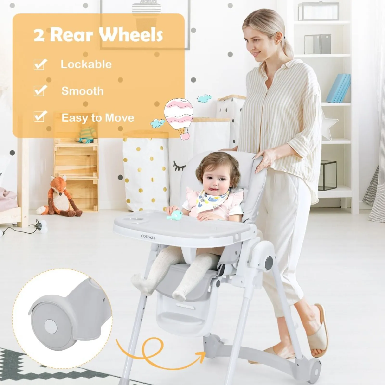 Little Helper High Chairs (plastic) | High Chairs (combination) | Folding & Reclining Baby High Chair | 6 Height Adjustable | 5 Point Harness | Low Chair | 6m