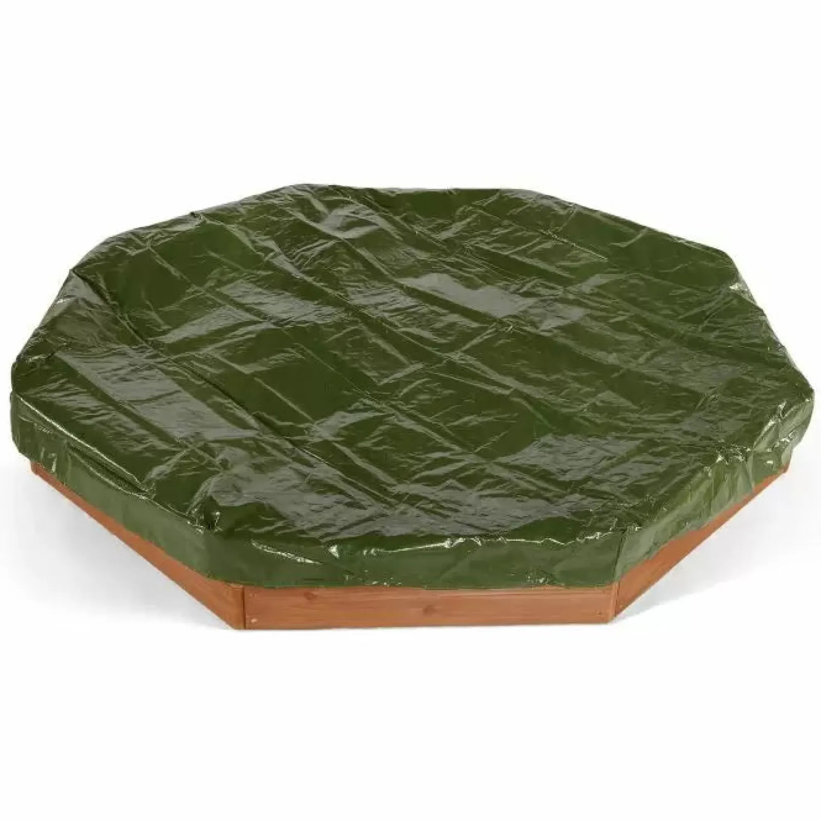 Little Helper Sand & Water Table & Sandpits & Mud Kitchens | Giant Octaganol Eco FSC Wooden Sandpit with Waterproof Cover | 1.5m diameter | 18m+