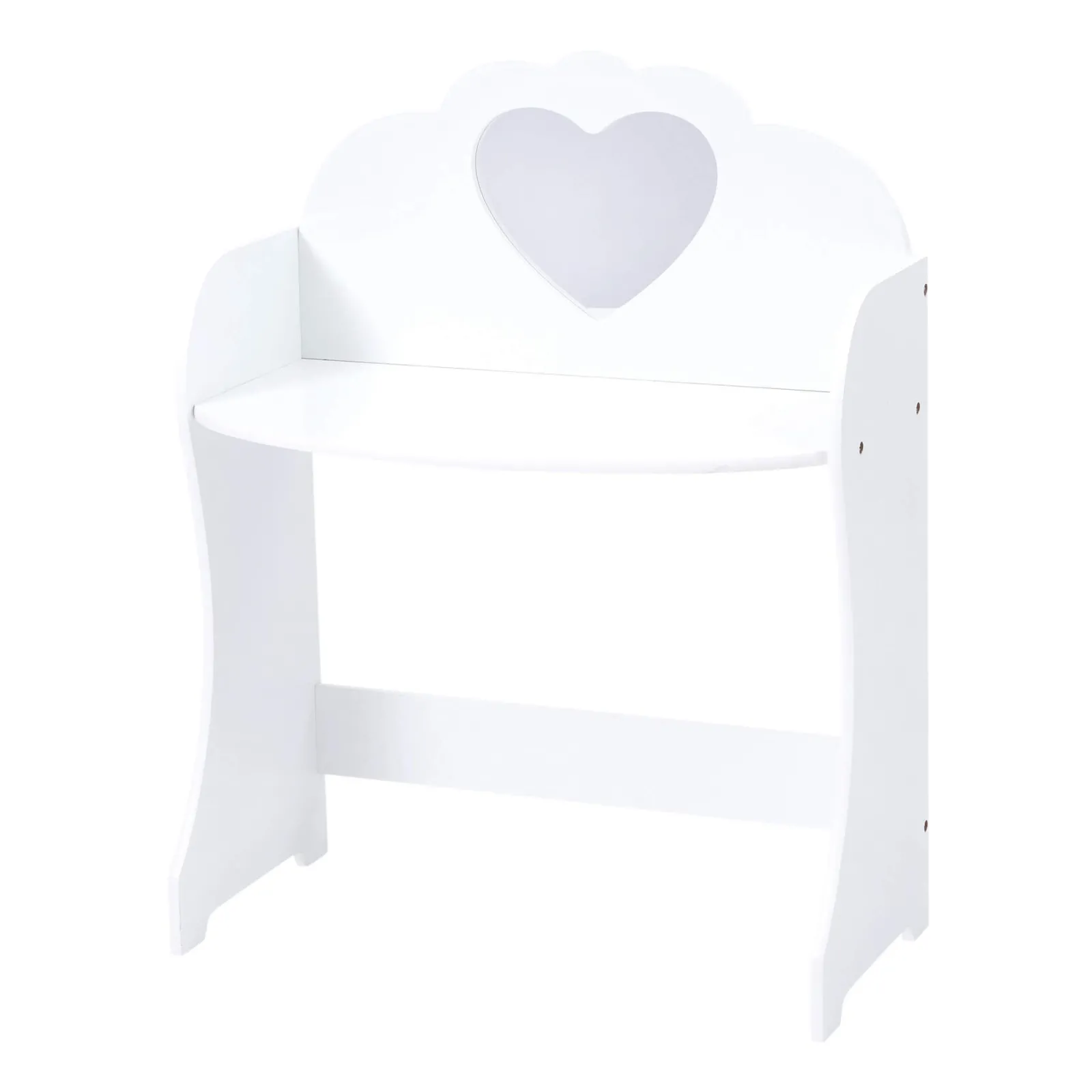 Little Helper Table & Chairs (wooden) | Dressing Tables & Vanity Tables | Girls | Childrens Dressing Table | Vanity Table cum Desk & Stool | Solid White Wood