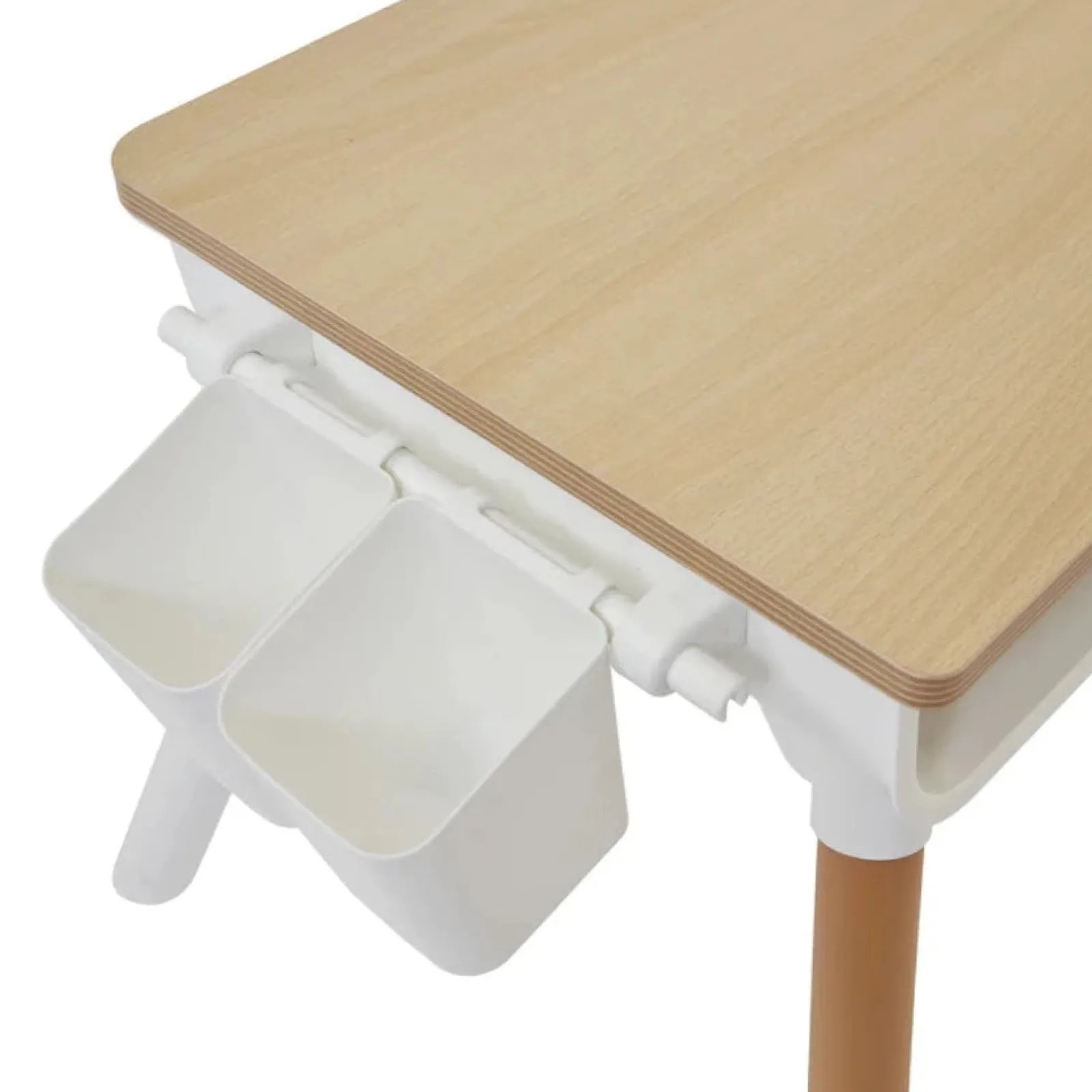 Little Helper Montessori Toys & Products | Table & Chairs (wooden) | Grow-with-me Height Adjustable Montessori Scandi-Design Kids Table and Chair | Natural | 2-8 Years