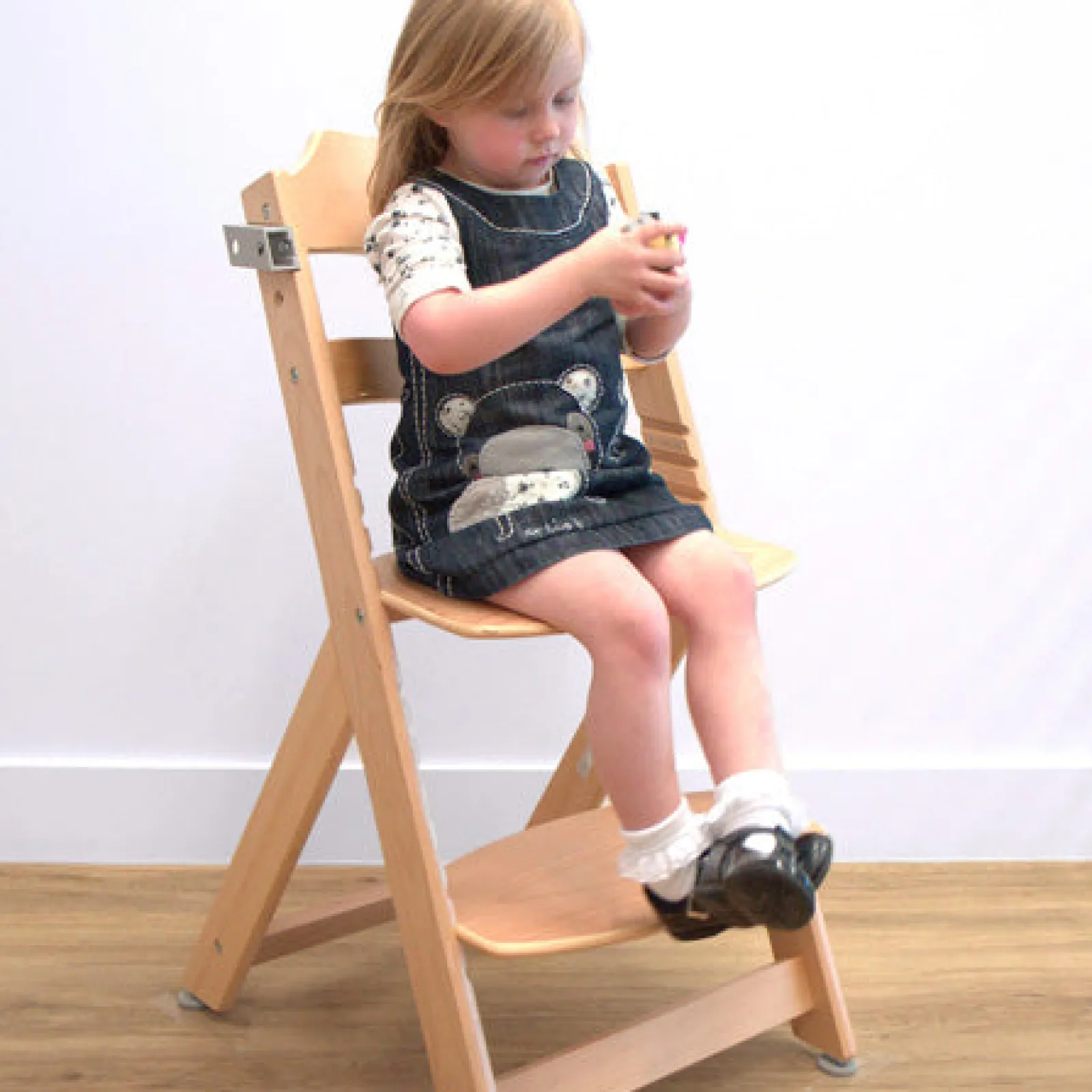 Little Helper High Chairs (wooden) | High Chairs (combination) | Grow-with-Me 3-in-1 Adjustable Height Eco Wood High Chair & Tray | Natural | 6m - 10 years