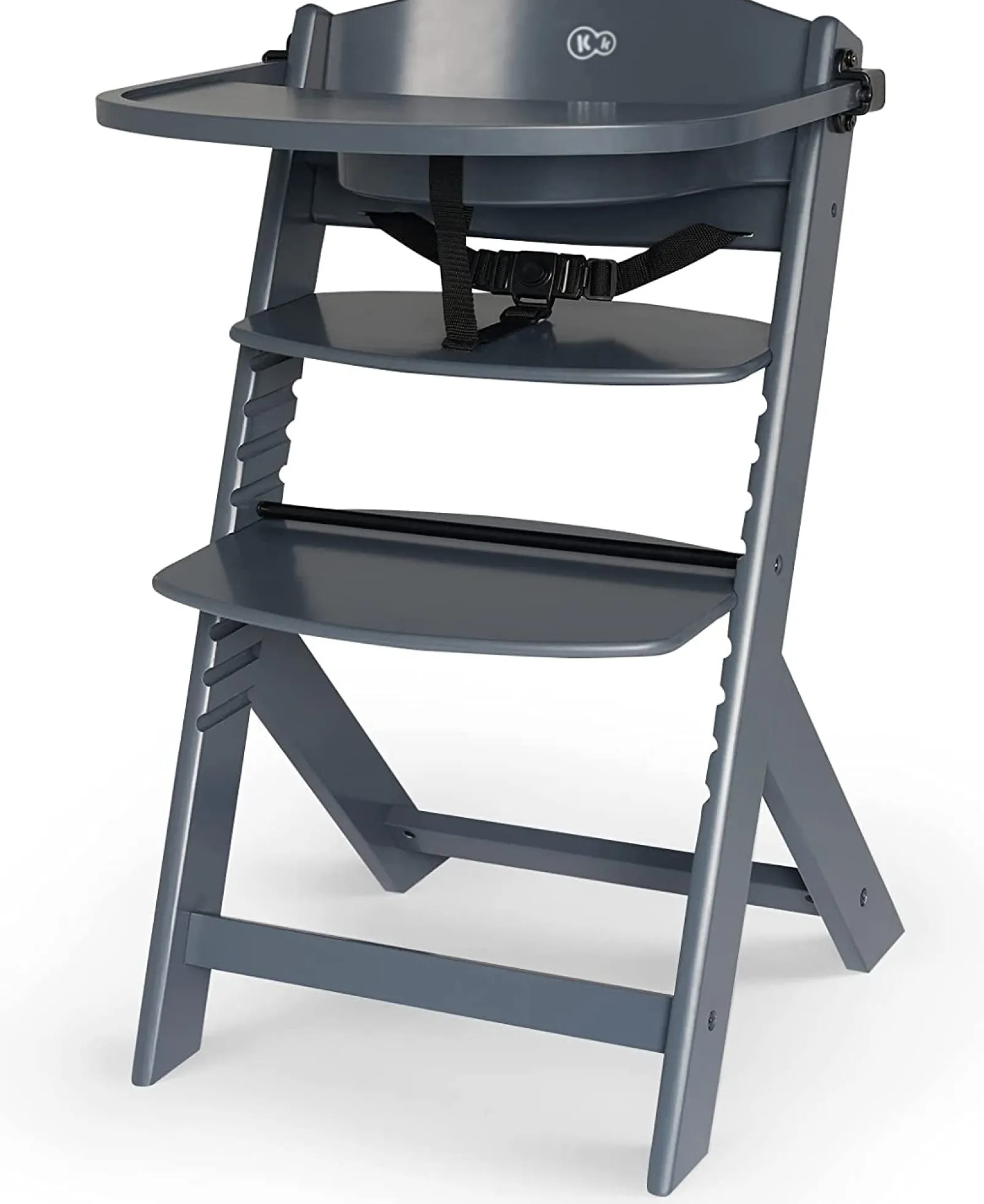Little Helper High Chairs (wooden) | High Chairs (combination) | Grow-with-Me 3-in-1 Adjustable Height Wooden High Chair & Tray | Warm Grey | 6m - 10 years