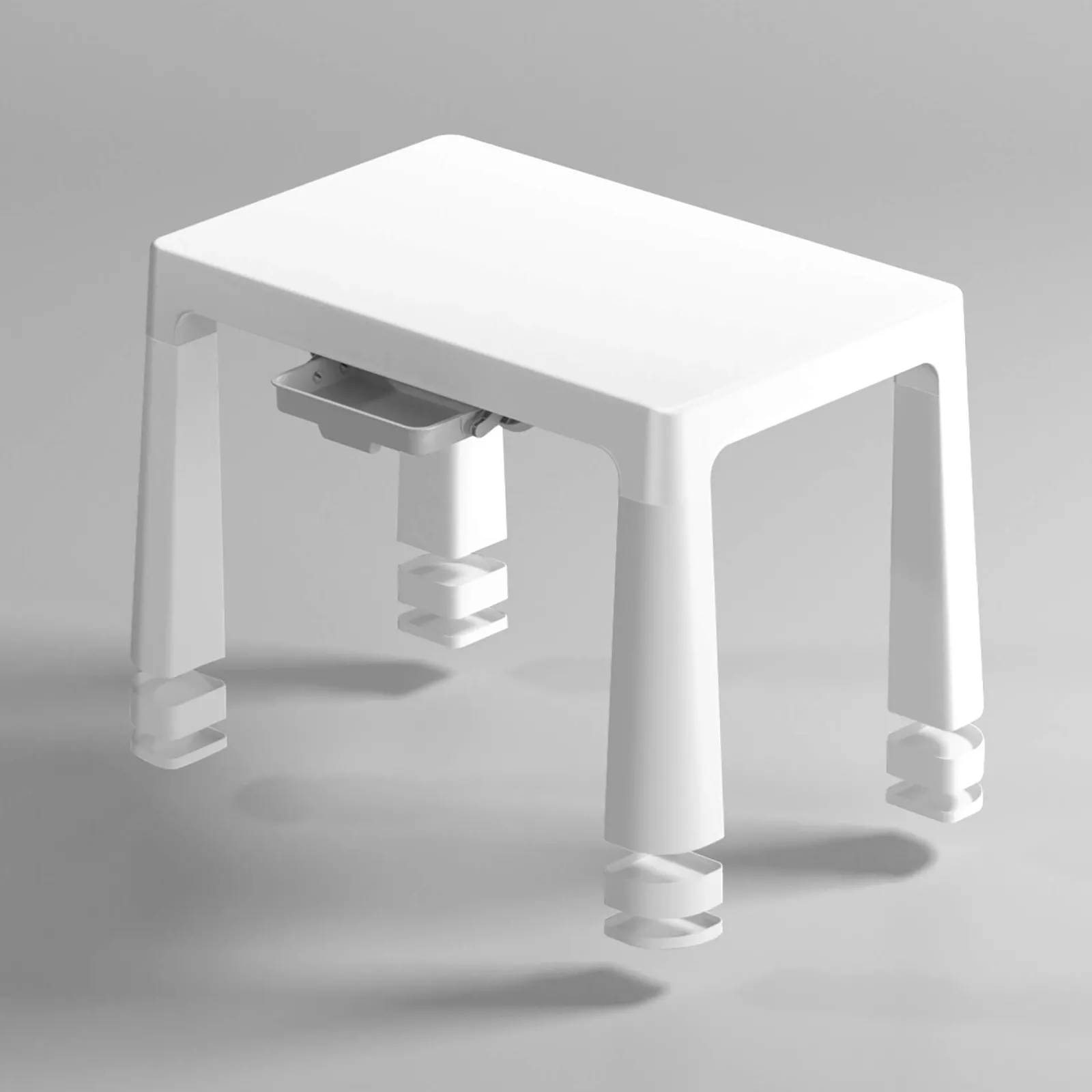 Little Helper Table & Chairs (plastic) | Grow-with-me Kids Height Adjustable Table & Chairs | Storage | 2-8 years | Grey & White