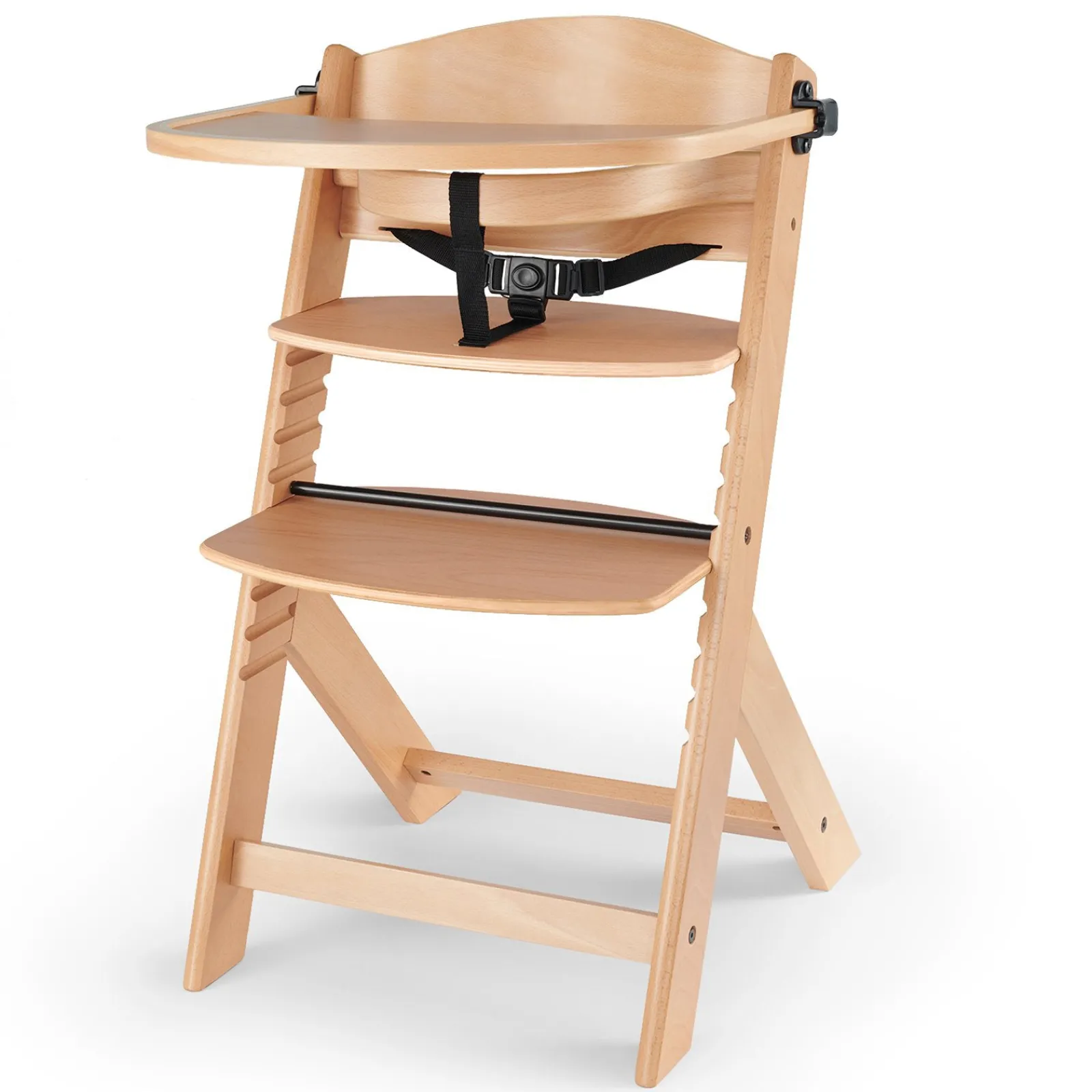 Little Helper High Chairs (wooden) | Grow-with-Me Modern Eco-Wooden Highchair & Tray | Height Adjustable | Desk Chair | Natural | 6m - 10 years