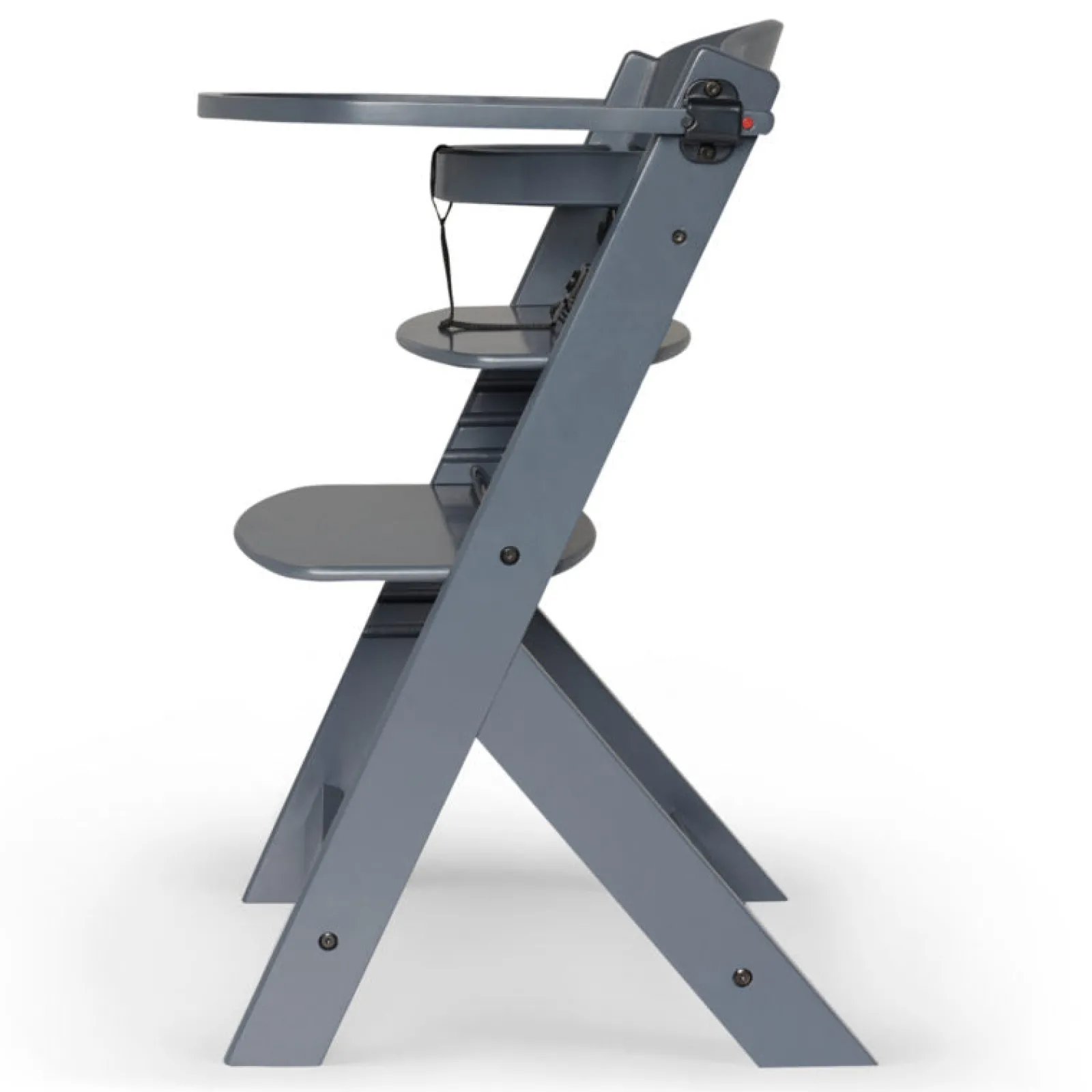 Little Helper High Chairs (wooden) | Grow-with-Me Modern Eco-Wooden Highchair & Tray | Height Adjustable | Desk Chair | Slate Grey | 6m - 10 years