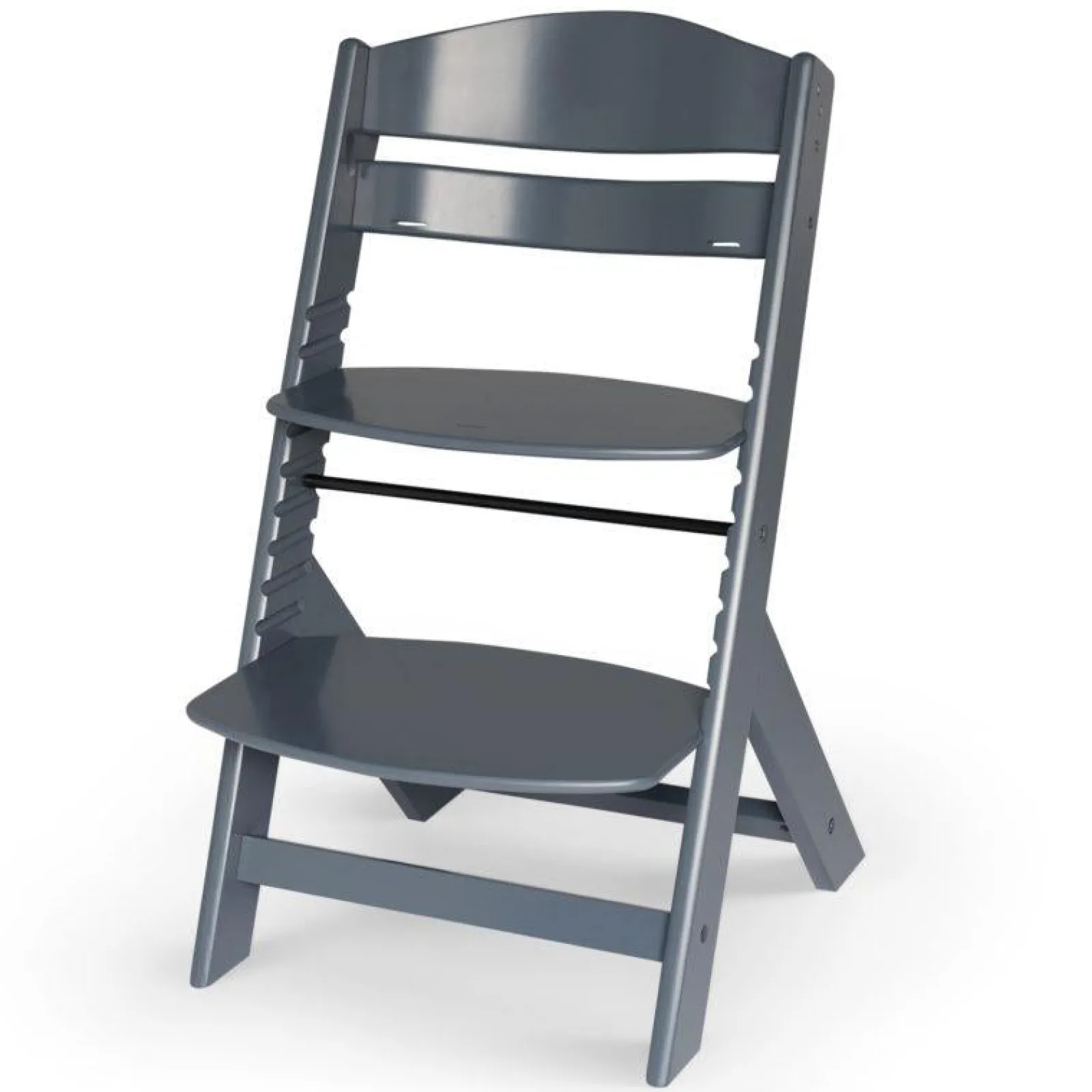Little Helper High Chairs (wooden) | Grow-with-Me Modern Eco-Wooden Highchair & Tray | Height Adjustable | Desk Chair | Slate Grey | 6m - 10 years