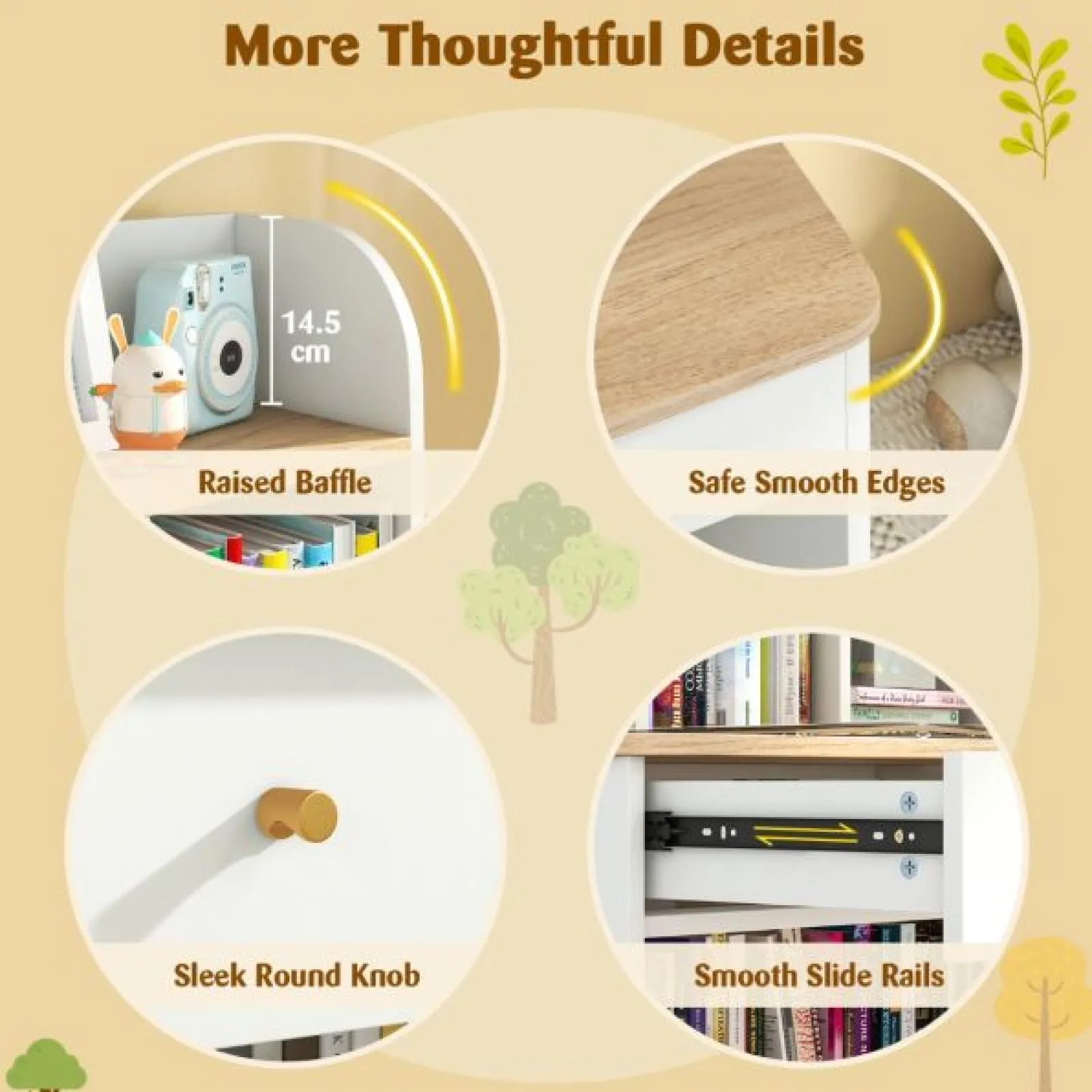 Little Helper Table & Chairs (wooden) | Heavy Duty Hutch Desk | Storage Shelves & Drawer | Bookcase | White | 3- 15 Years