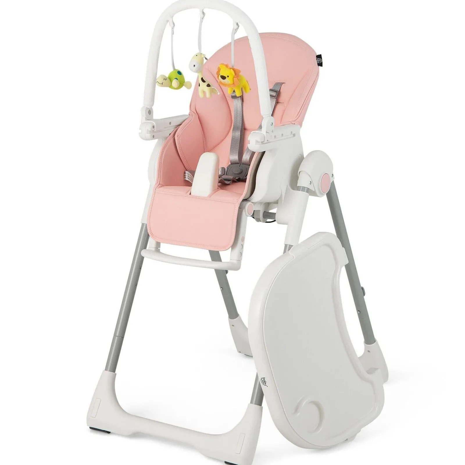 Little Helper High Chairs (plastic) | 4-in-1 Reclining | Folding | Height Adjustable Baby High Chair | Toy Bar | Cushion