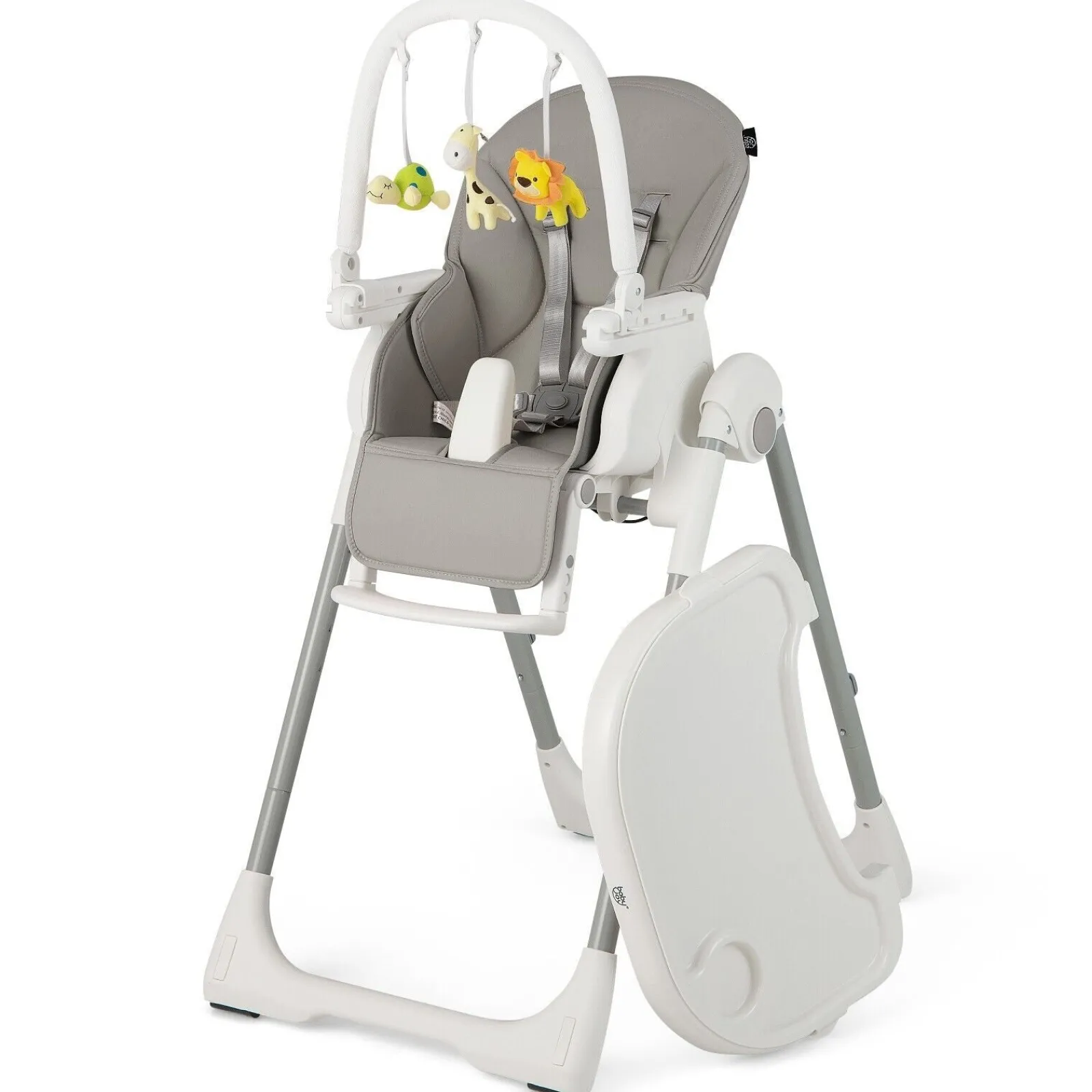 Little Helper High Chairs (plastic) | 4-in-1 Reclining | Folding | Height Adjustable Baby High Chair | Toy Bar | Cushion