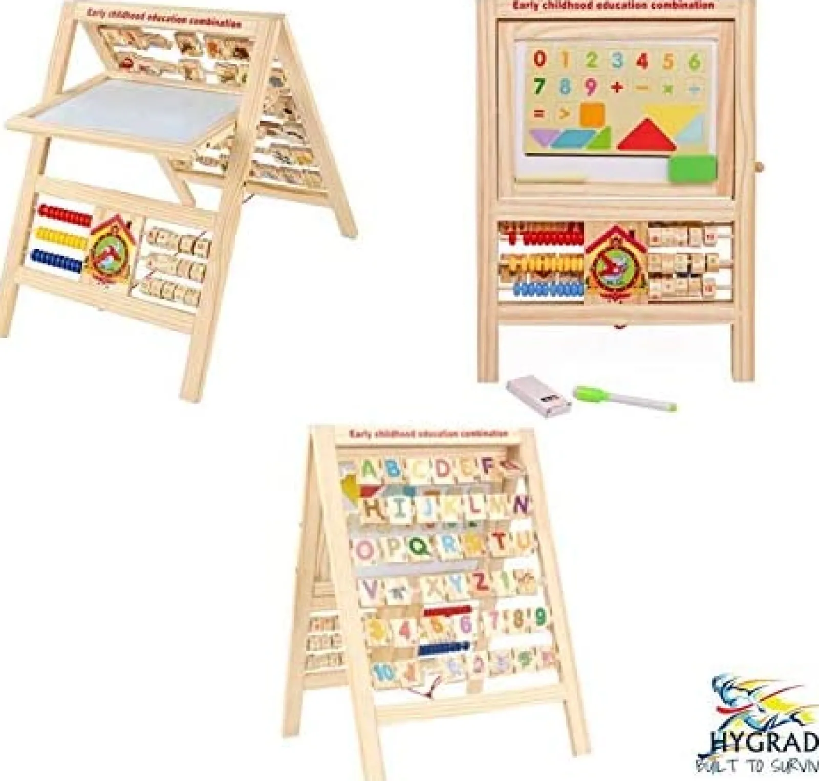 Little Helper Easels & Accessories | Kids Easels & Accessories | 7-in-1 Children's Easel & Educational Toy | Children's Multi-Activity Wooden Toy