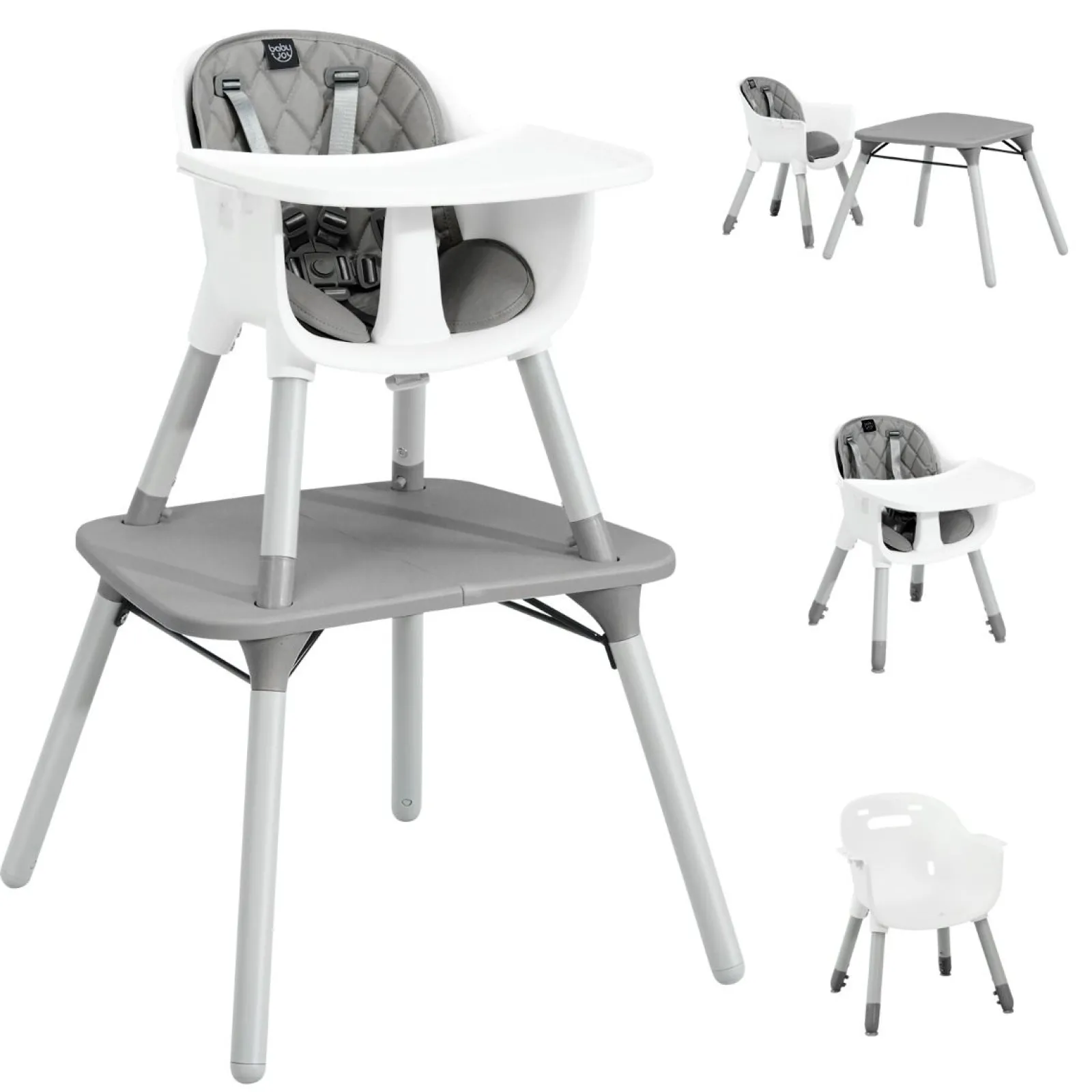 Little Helper High Chairs (plastic) | High Chairs (combination) | 5-in-1 Combination Baby High Chair | Removable Tray 5 Point Harness | Low Chair | Table & Chair Set