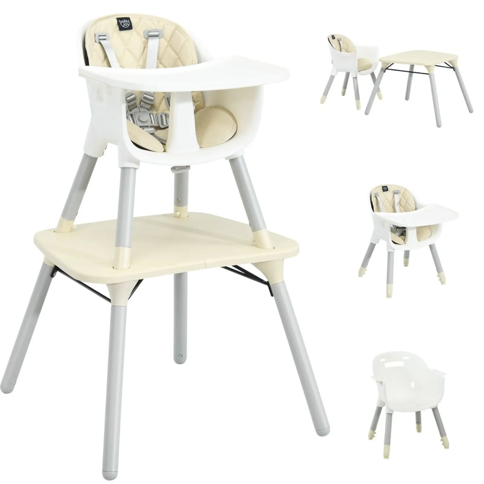 Little Helper High Chairs (plastic) | High Chairs (combination) | 5-in-1 Combination Baby High Chair | Removable Tray 5 Point Harness | Low Chair | Table & Chair Set