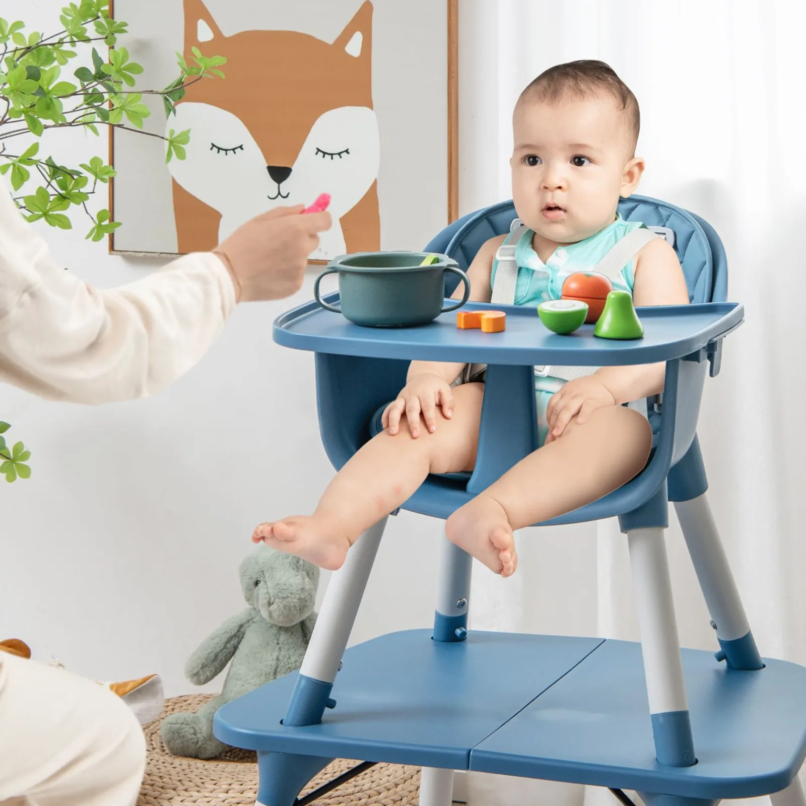 Little Helper High Chairs (plastic) | High Chairs (combination) | 5-in-1 Combination Baby High Chair | Removable Tray 5 Point Harness | Low Chair | Table & Chair Set