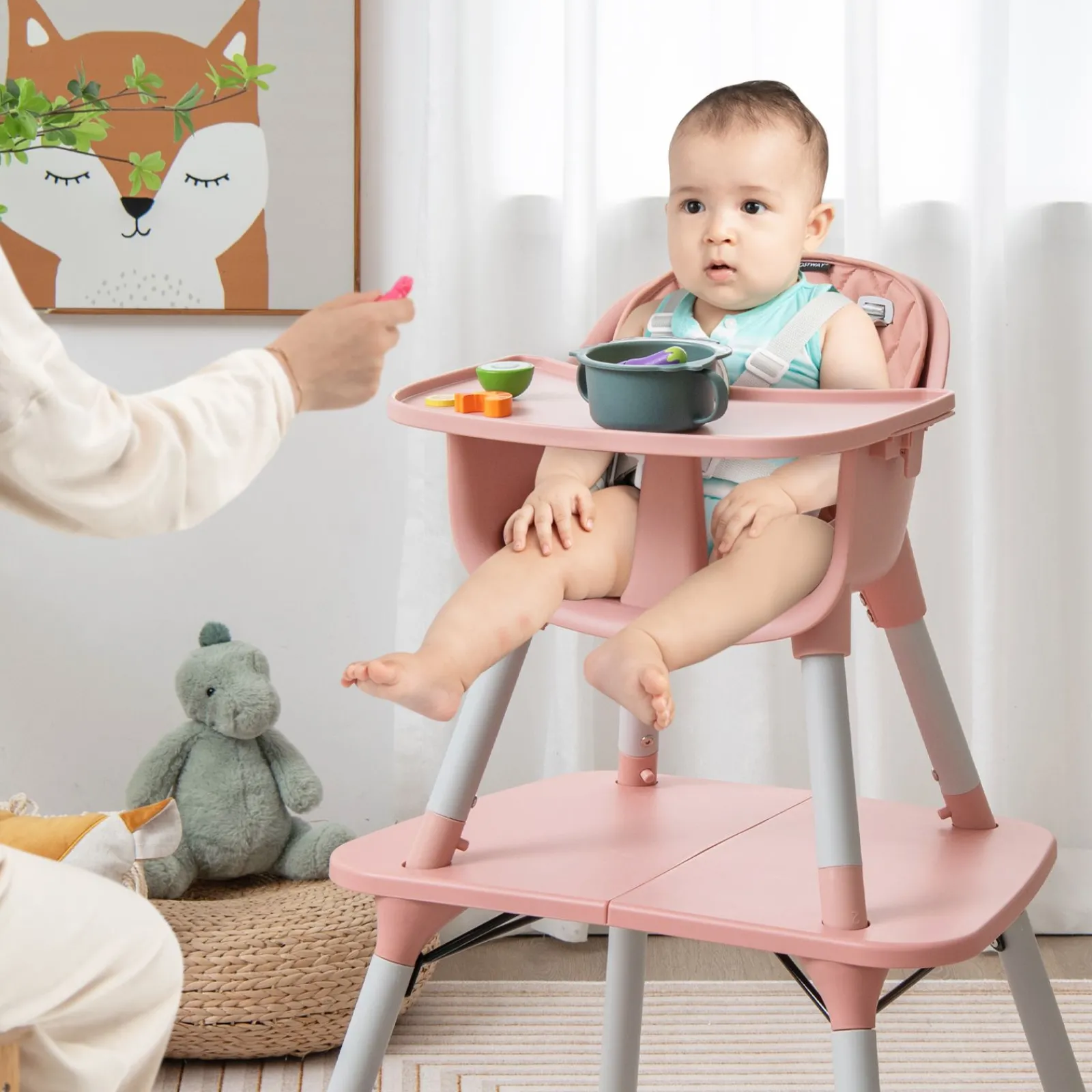 Little Helper High Chairs (plastic) | High Chairs (combination) | 5-in-1 Combination Baby High Chair | Removable Tray 5 Point Harness | Low Chair | Table & Chair Set
