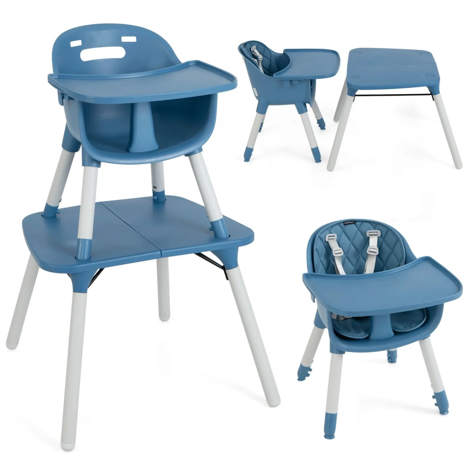 Little Helper High Chairs (plastic) | High Chairs (combination) | 5-in-1 Combination Baby High Chair | Removable Tray 5 Point Harness | Low Chair | Table & Chair Set