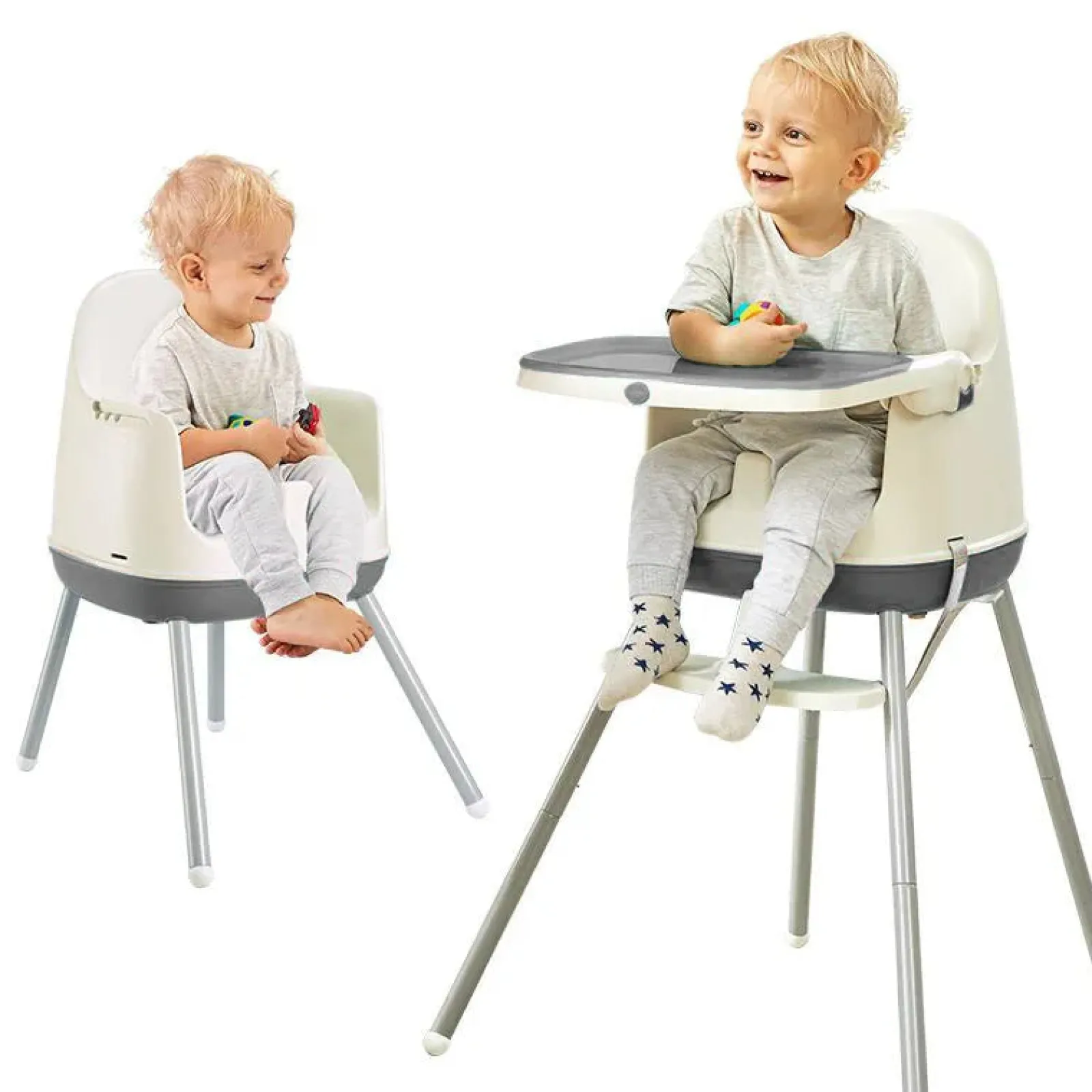 Little Helper High Chairs (plastic) | High Chairs (combination) | 8-in-1 Ergonomic Grow-with-Me High Chair | Booster Seat for Chair | Low Chair | Removable Tray | 6m - 4 years