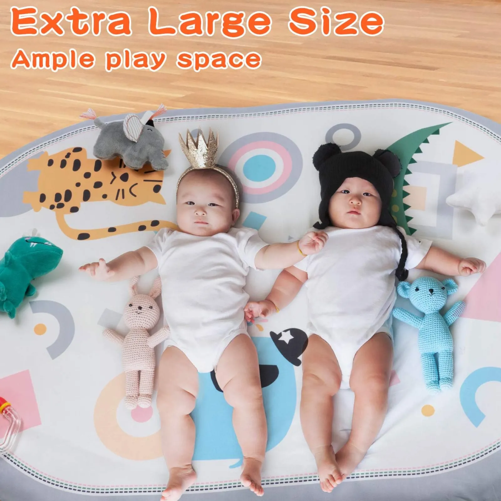 Little Helper Baby Play Gyms & Tummy Time & Activity Centres | Baby Changing Mats | 7-in-1 Five Senses Multipurpose Activity Baby Gym | Washable Baby Play Mat | 2 Detachable Non-Slip Mats