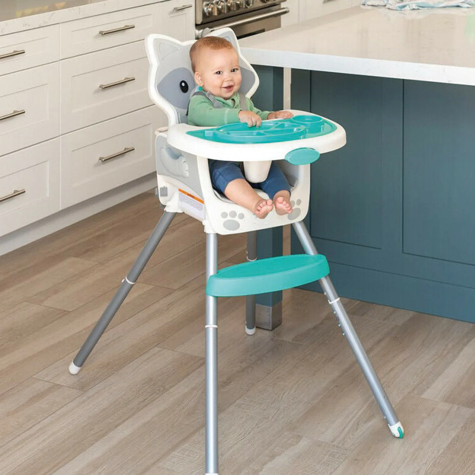 Little Helper High Chairs (plastic) | High Chairs (combination) | 7-in-1 Grow-with-Me Reclining Baby High Chair, Low Chair & Booster Seat for Chairs | Mr Fox
