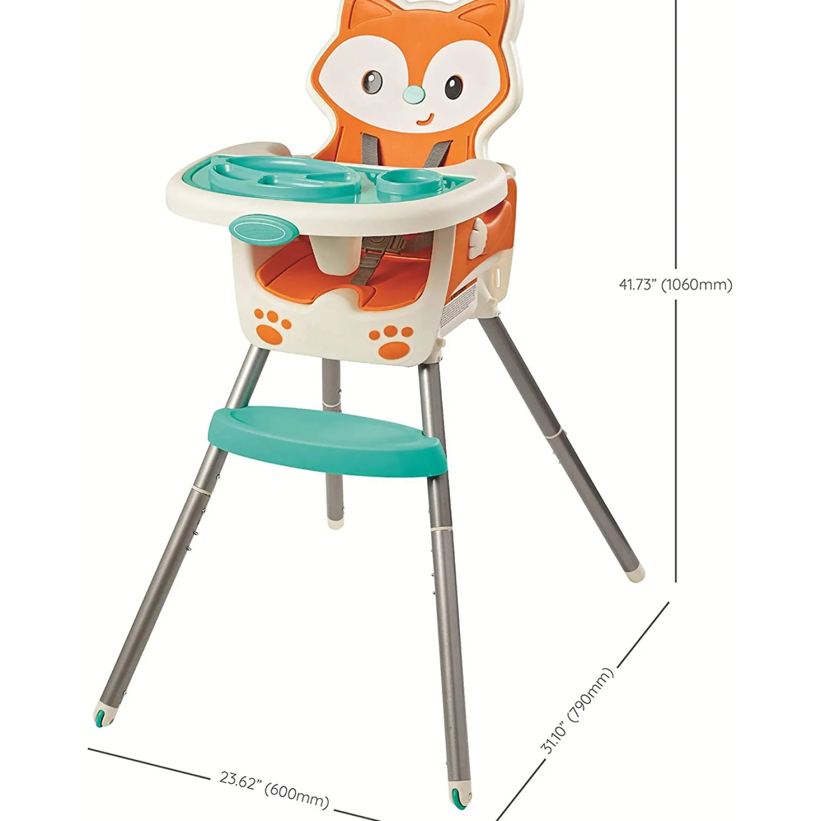 Little Helper High Chairs (plastic) | High Chairs (combination) | 7-in-1 Grow-with-Me Reclining Baby High Chair, Low Chair & Booster Seat for Chairs | Mr Fox