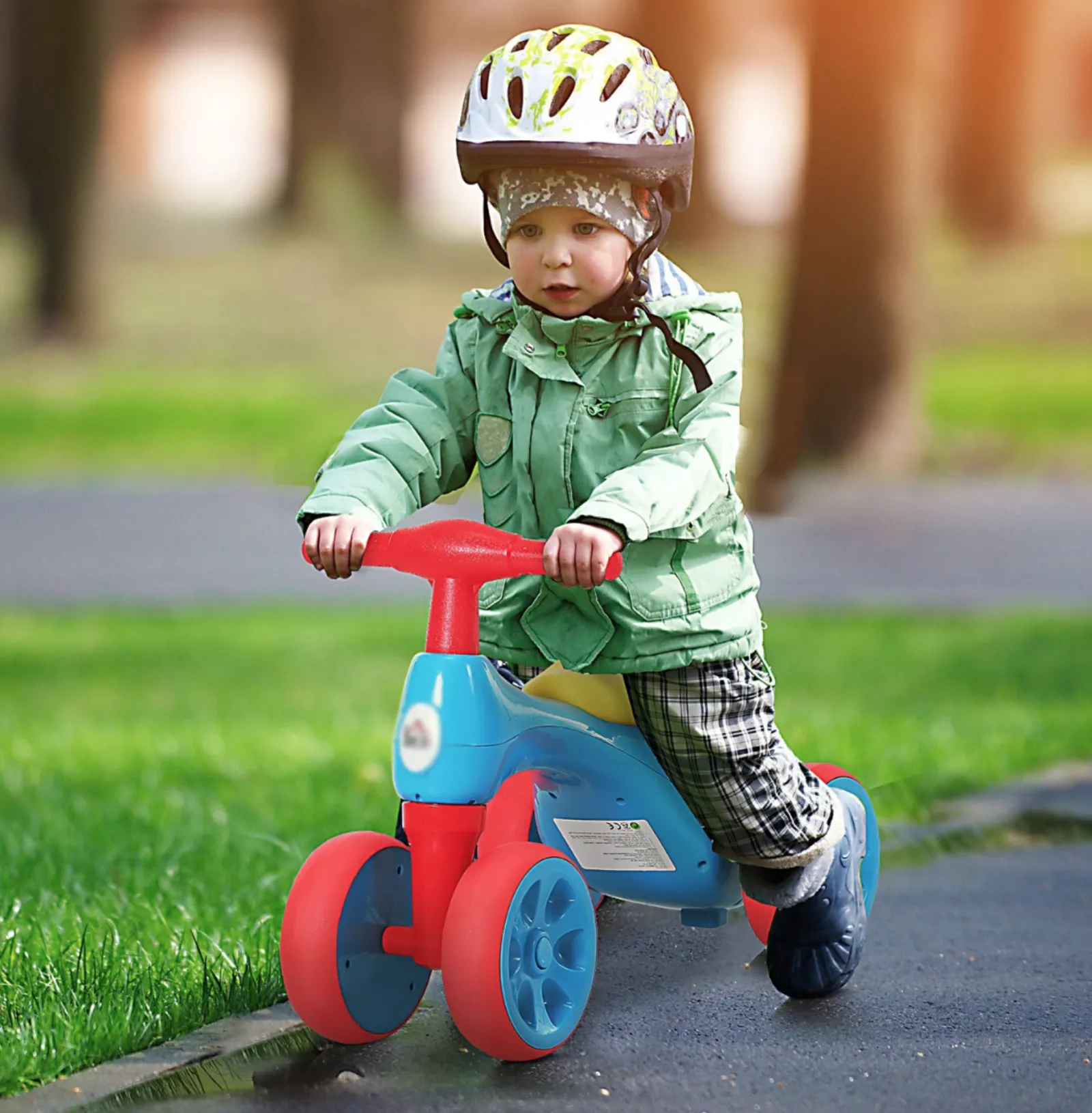Little Helper Ride On Toys | Balance Bikes & Kids Scooters & Kids Bikes | 2-in-1 Kids 4 Wheel Tricycle | Balance Bike | Storage | 18-36 months