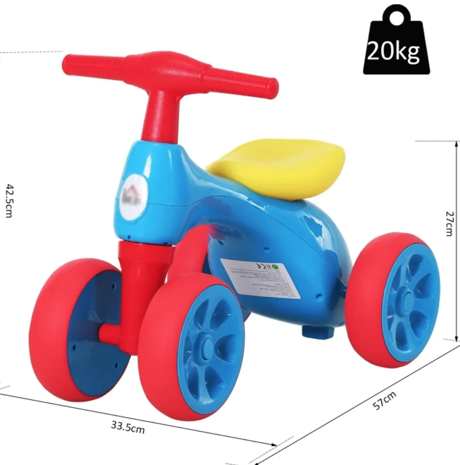 Little Helper Ride On Toys | Balance Bikes & Kids Scooters & Kids Bikes | 2-in-1 Kids 4 Wheel Tricycle | Balance Bike | Storage | 18-36 months
