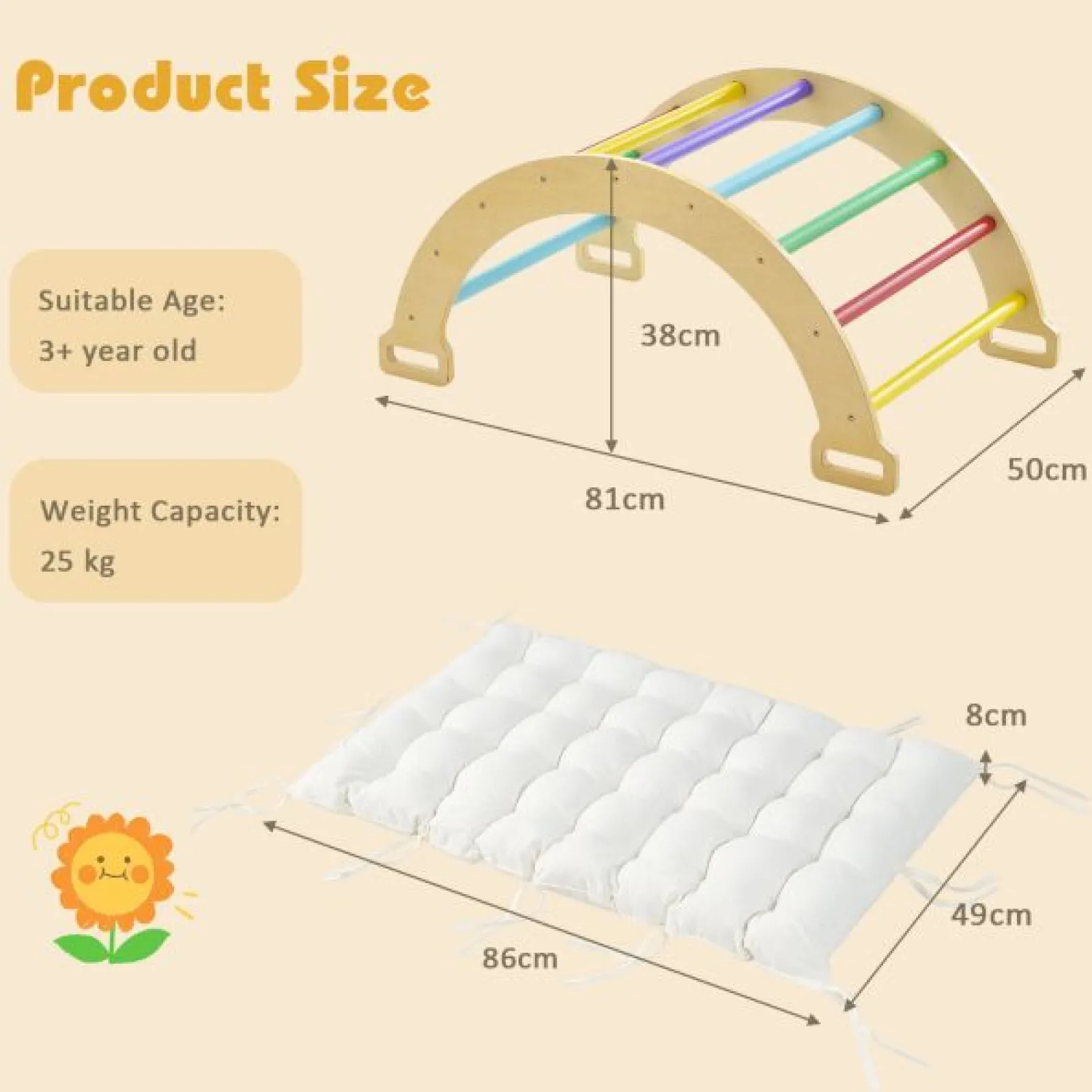 Little Helper Swing & Slide Sets & Garden Play & Trampolines | Kids Climbing Frames & Activity Toys | 5-in-1 Montessori Eco Wood Pikler Climbing Frame | Rocker w/ Cushion | Den | Shop Front