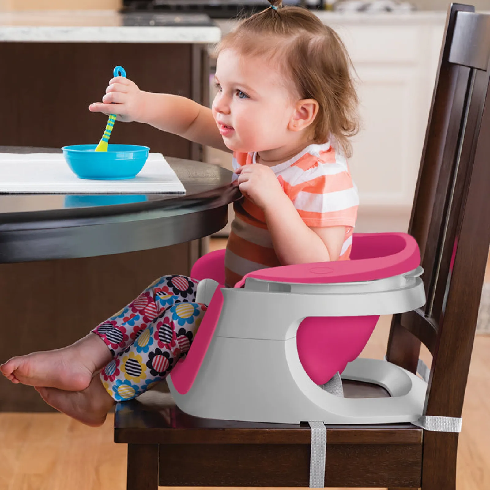 Little Helper Booster Seats & Support Seats | 4-in-1 Pink & White Activity Super Seat | Baby Booster Seat | Feeding Seat | Support Seat